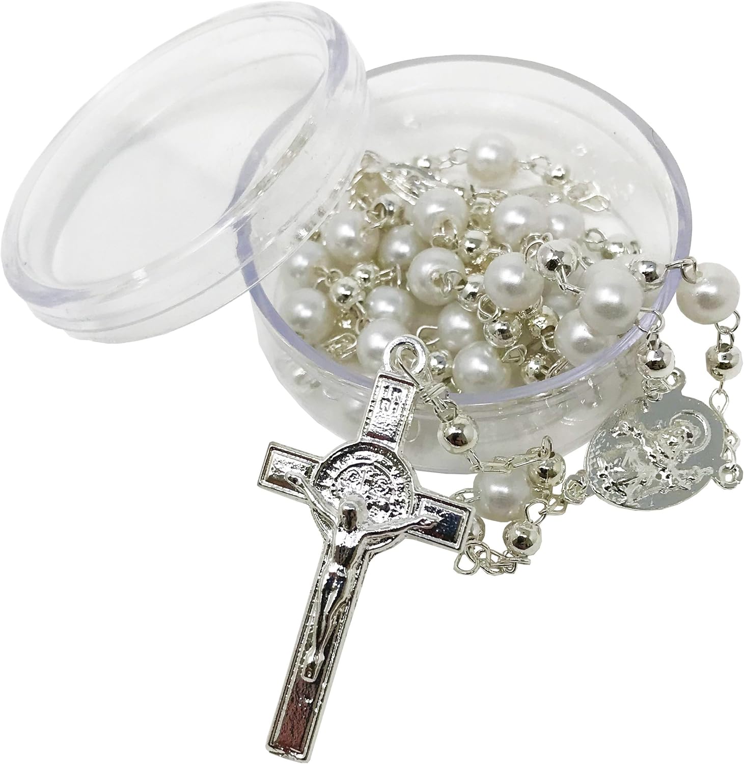 Arcngeles Mexicanos Baptism Candle Set Wooden Box
