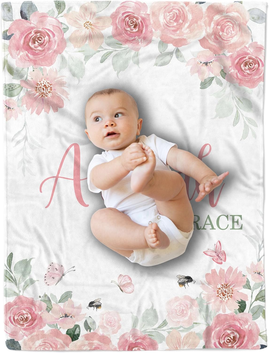 Arteaga Personalized Baby Blanket for Girls 1