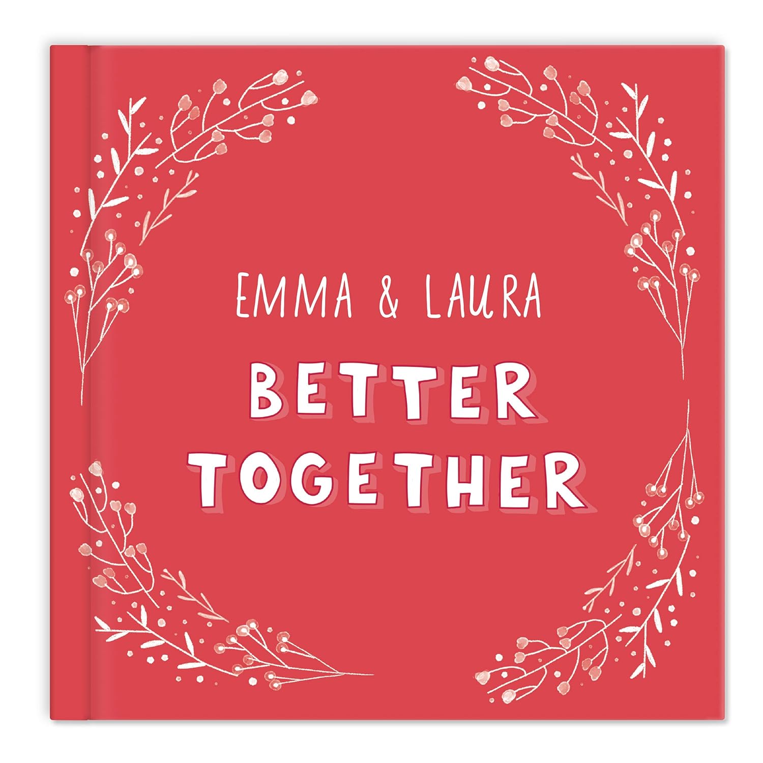 Personalized Book of Us for Couples - Custom Names Photo