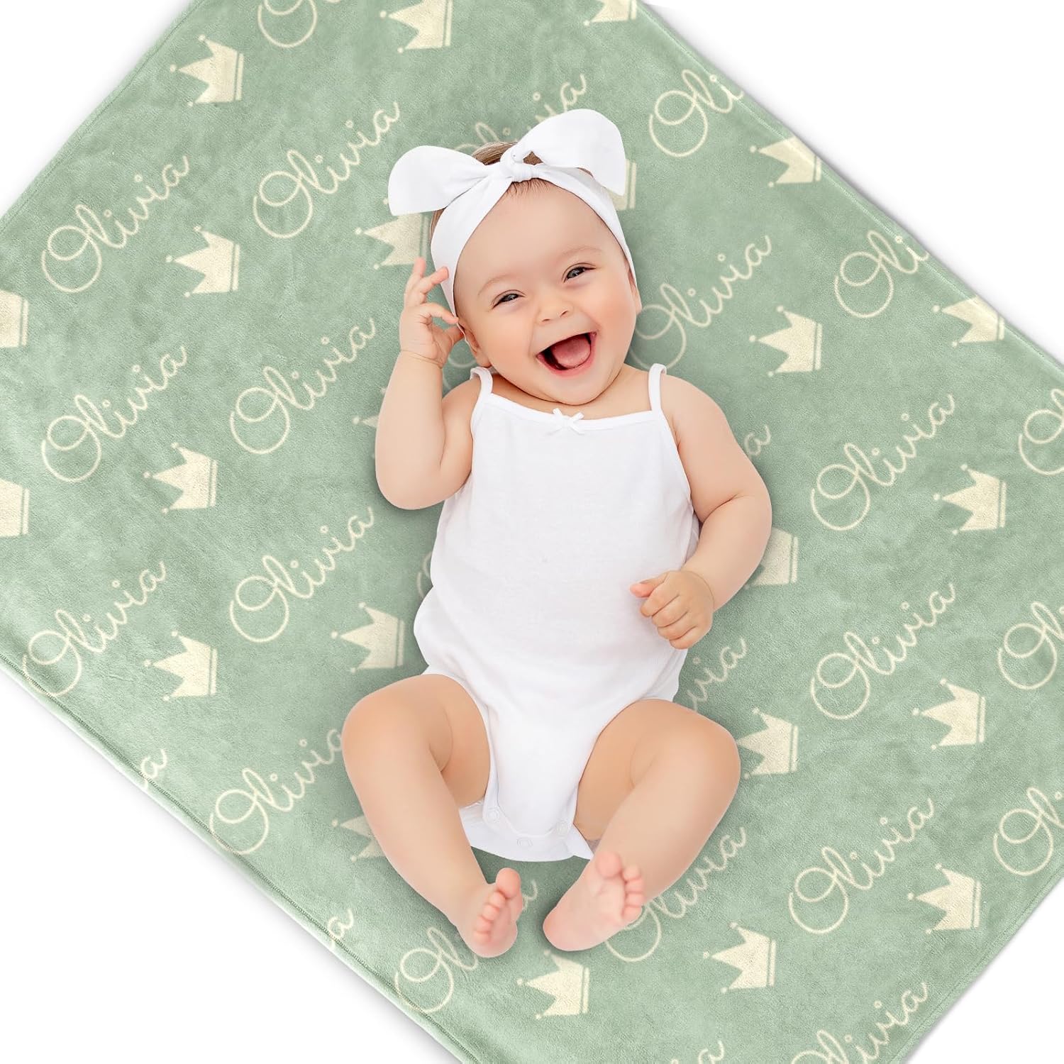 Personalized Name Blanket for Baby Kids More