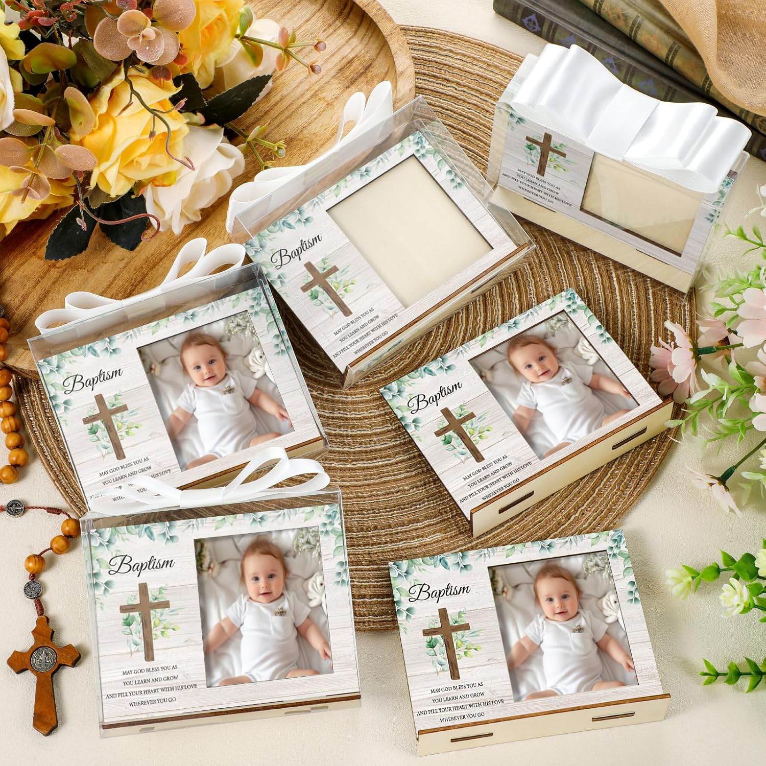 Vercraft 12-Piece Baptism Photo Frame Gift Set