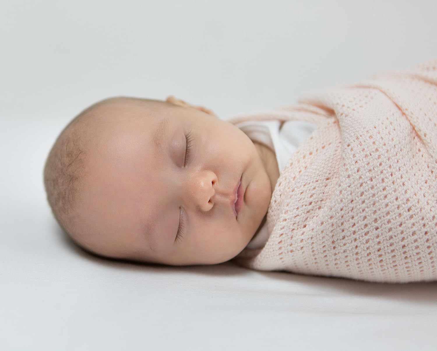 Amazing Baby Soft Pink Cellular Blanket