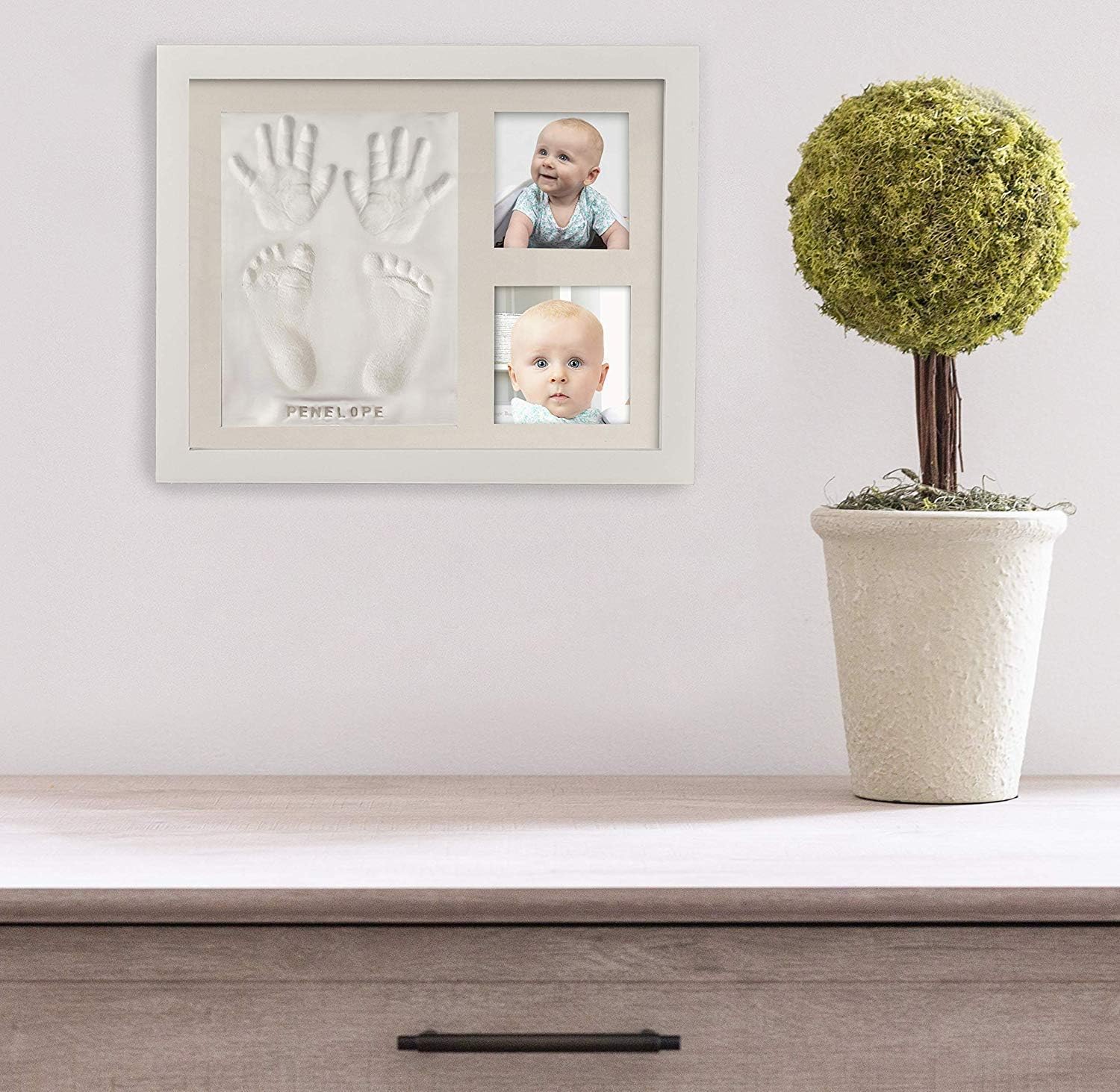 Co Little Baby Footprint and Handprint Frame - Date Name Stamp Kit
