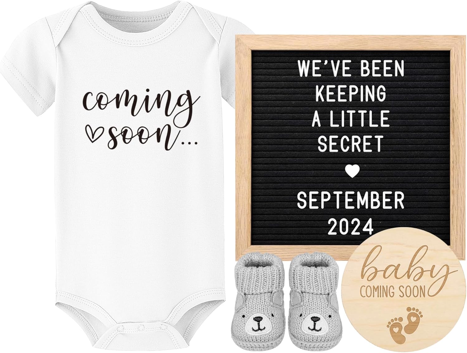 Blinking Stars Pregnancy Announcement Set 1