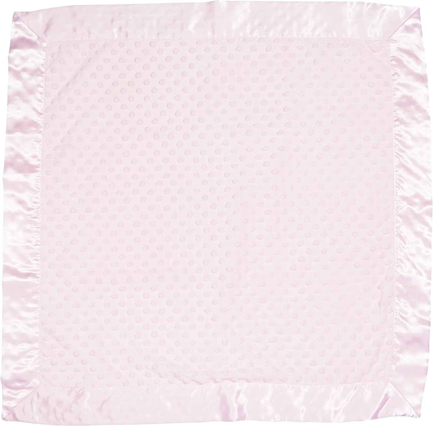Bearington Collection Pink Satin Baby Lovey Blanket