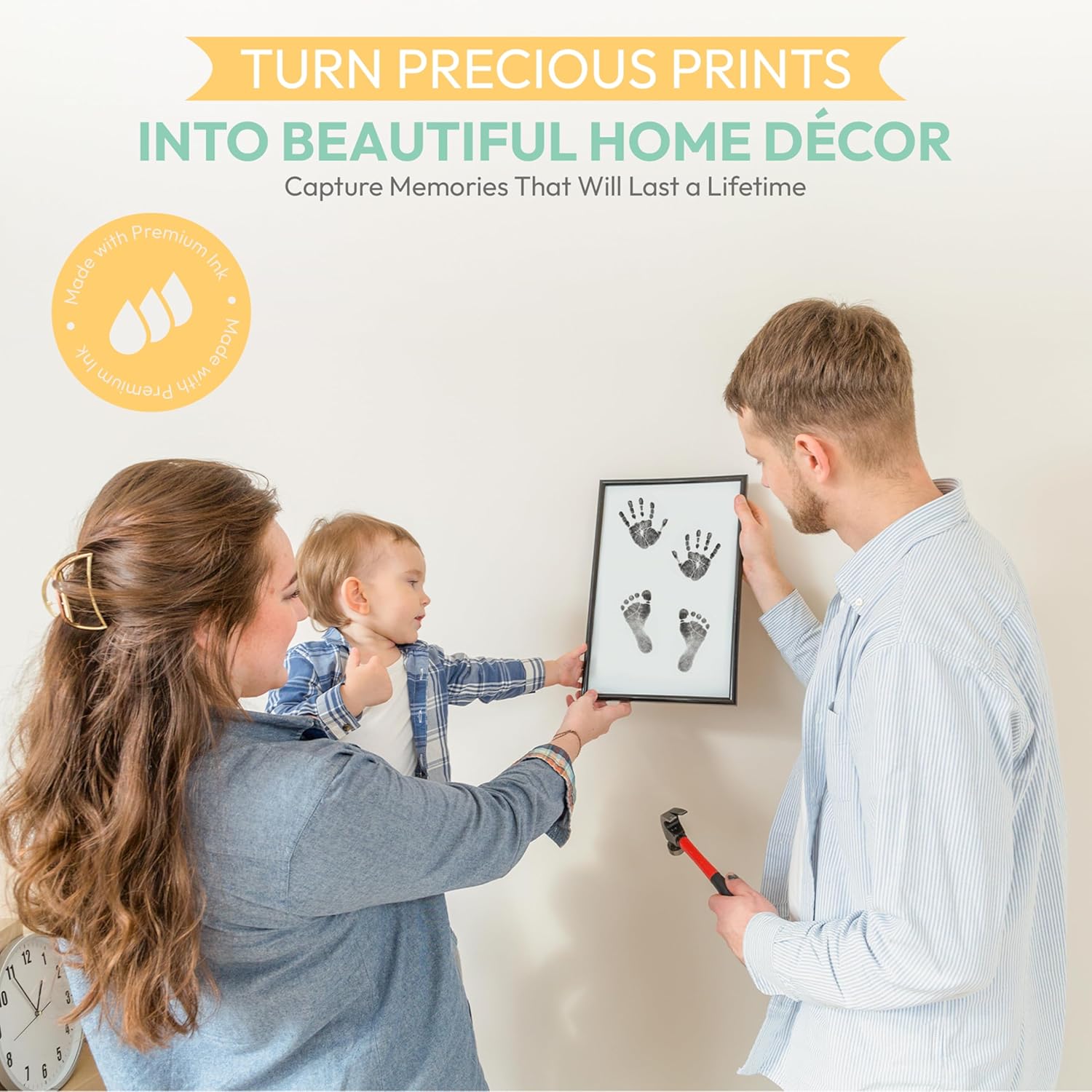Clean Touch Ink Pad for Baby Handprint Footprint