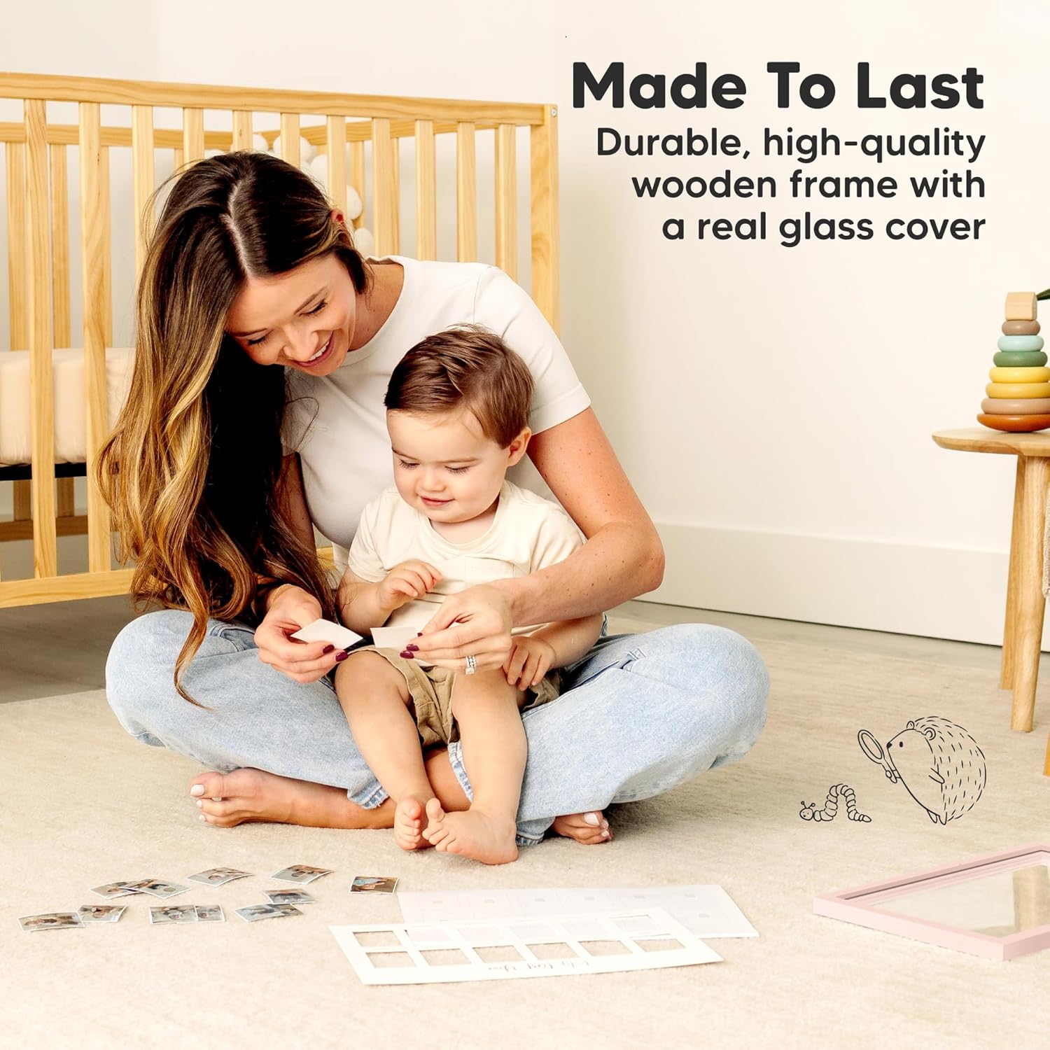 KeaBabies Nova 12-Month Photo Frame for Baby 1