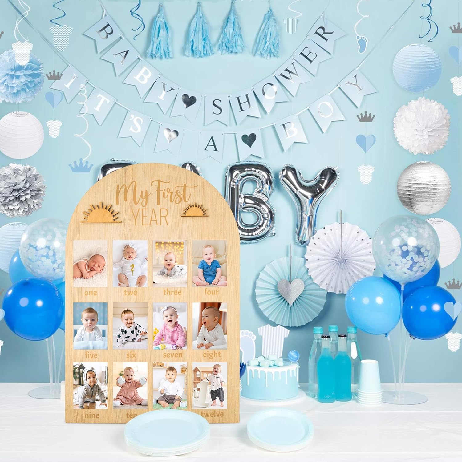 R HORSE First Year Photo Display Wooden Board
