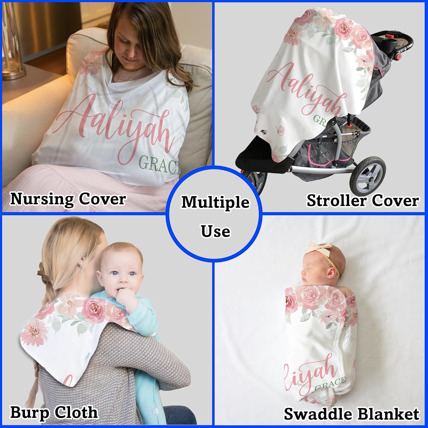 Arteaga Personalized Baby Blanket for Girls 1
