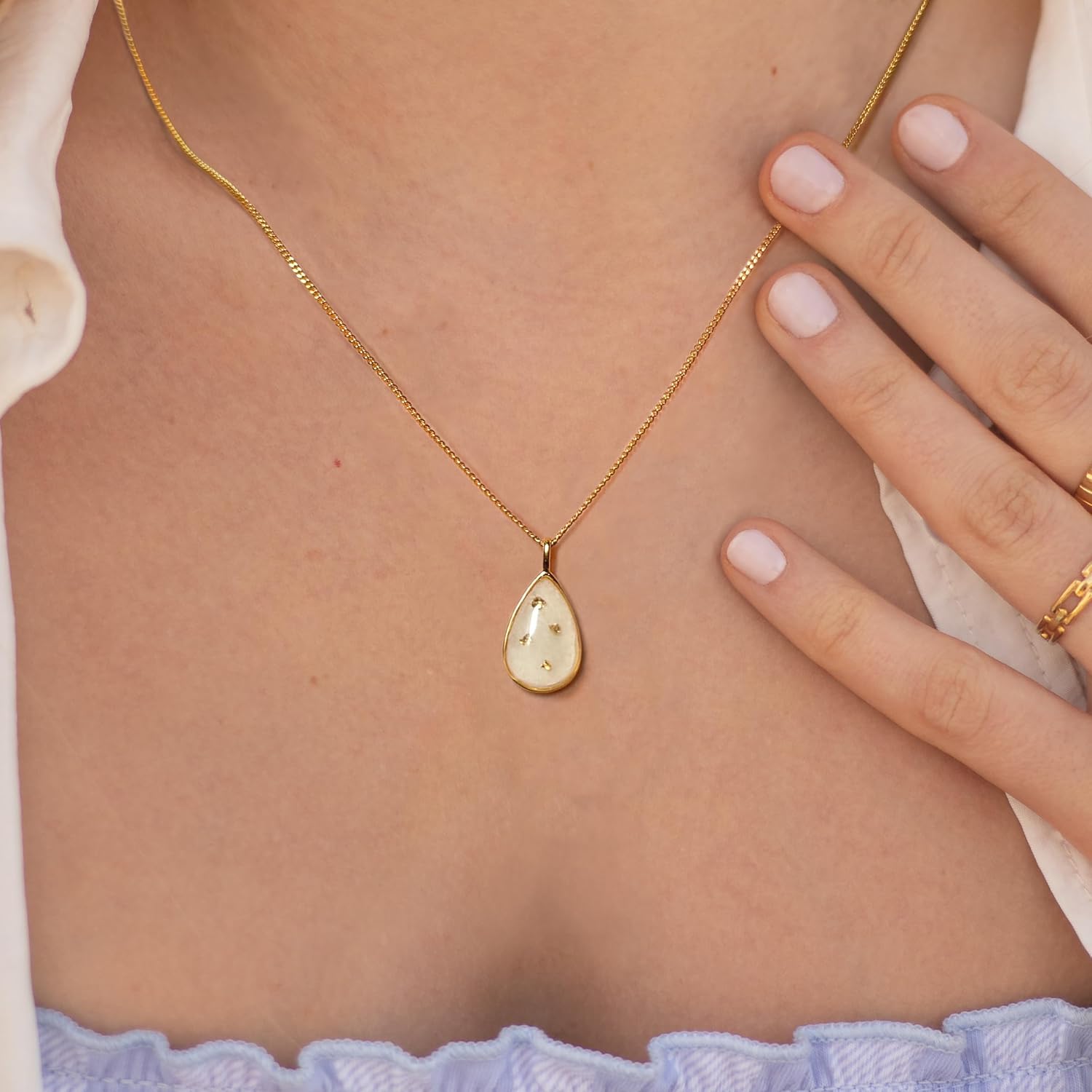 Milky Treasures Gold Necklace DIY Breastmilk Jewelry Kit