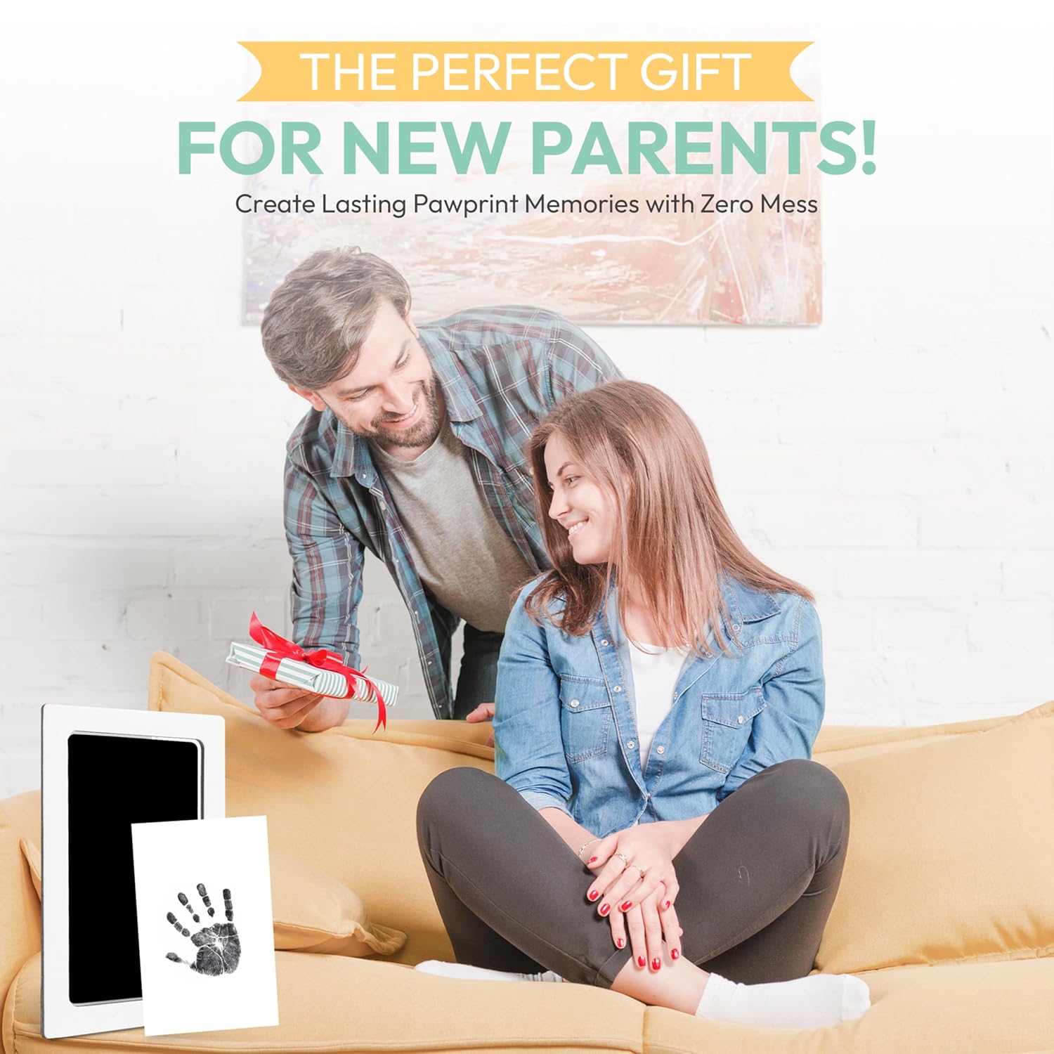 Clean Touch Ink Pad for Baby Handprint Footprint