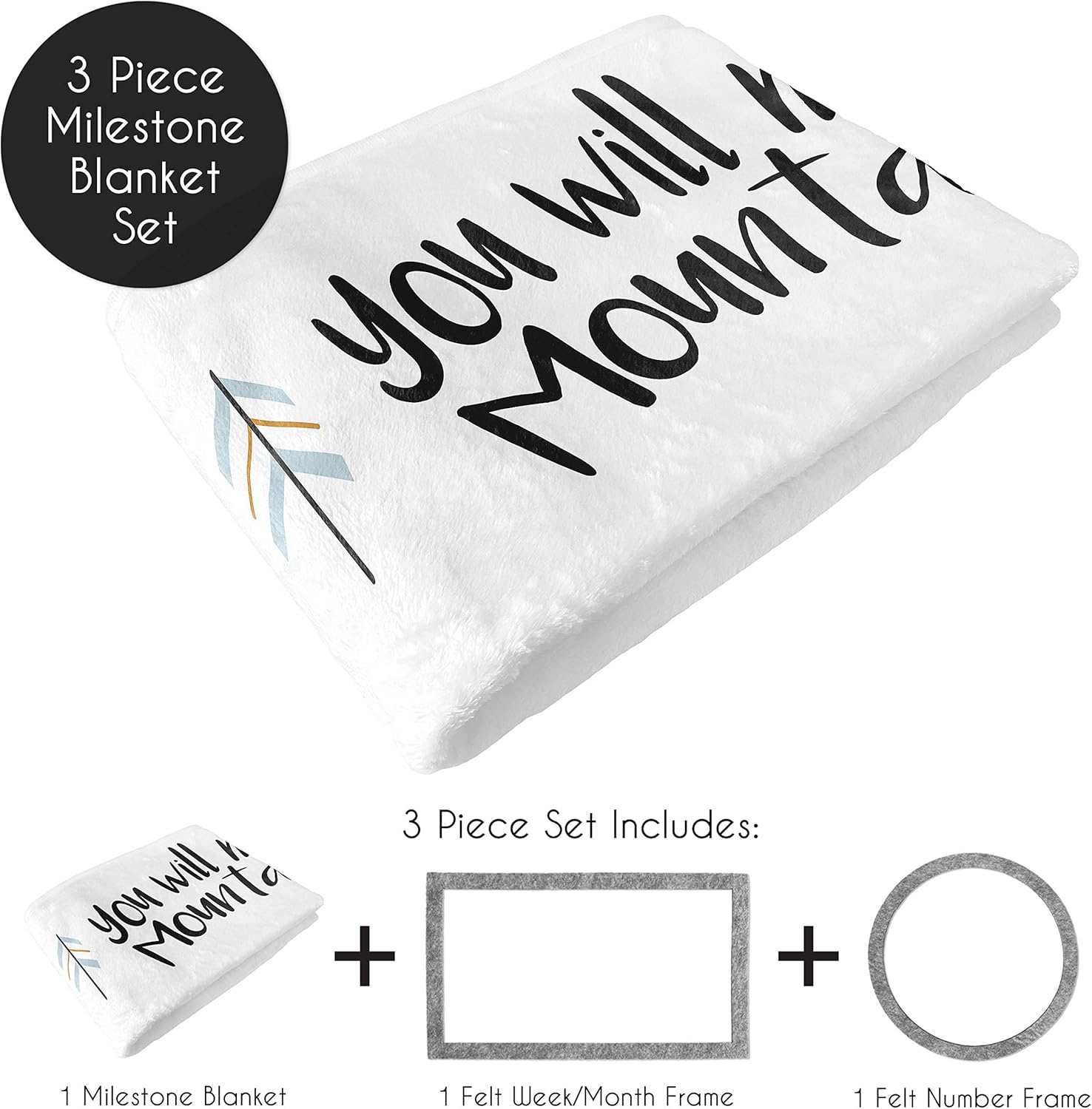 Sweet Jojo Designs Mountain Boy Milestone Blanket