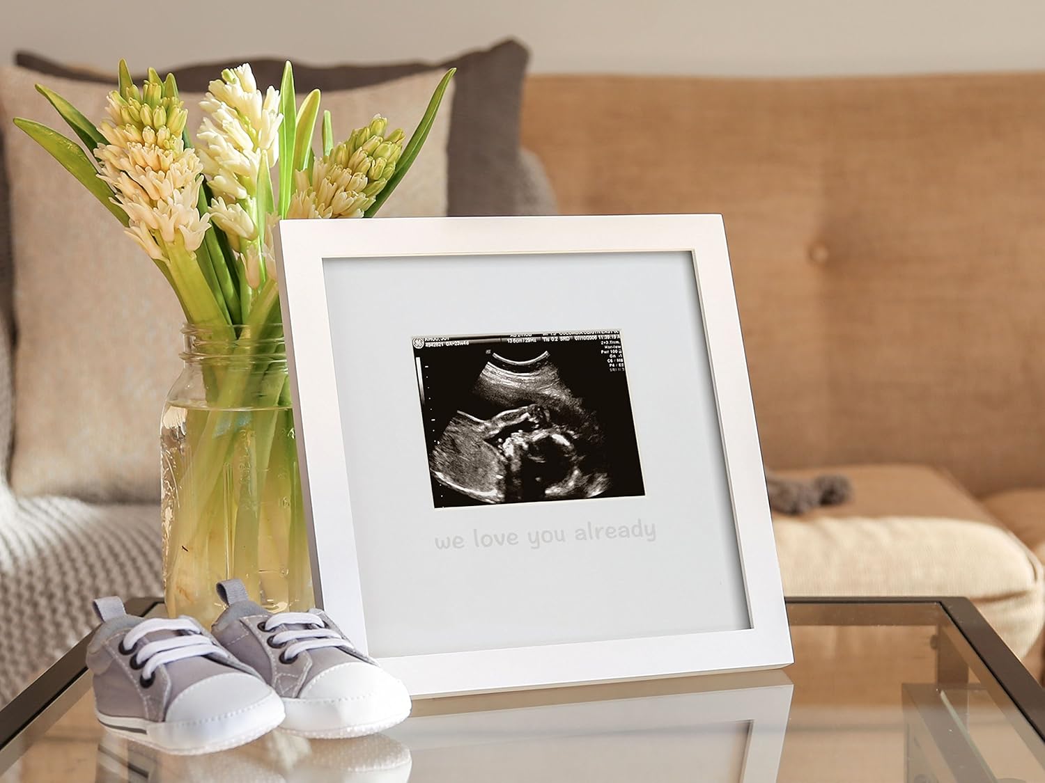 Tiny Ideas We Love You Already Sonogram Keepsake Frame Pack of 2