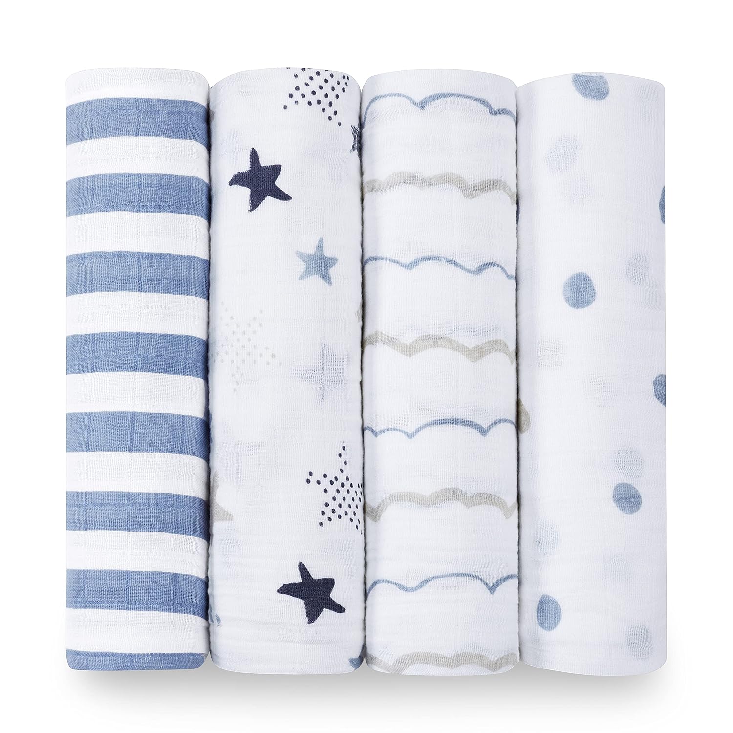 Aden Anais Rock Star Muslin Swaddle Blanket 4 Pack
