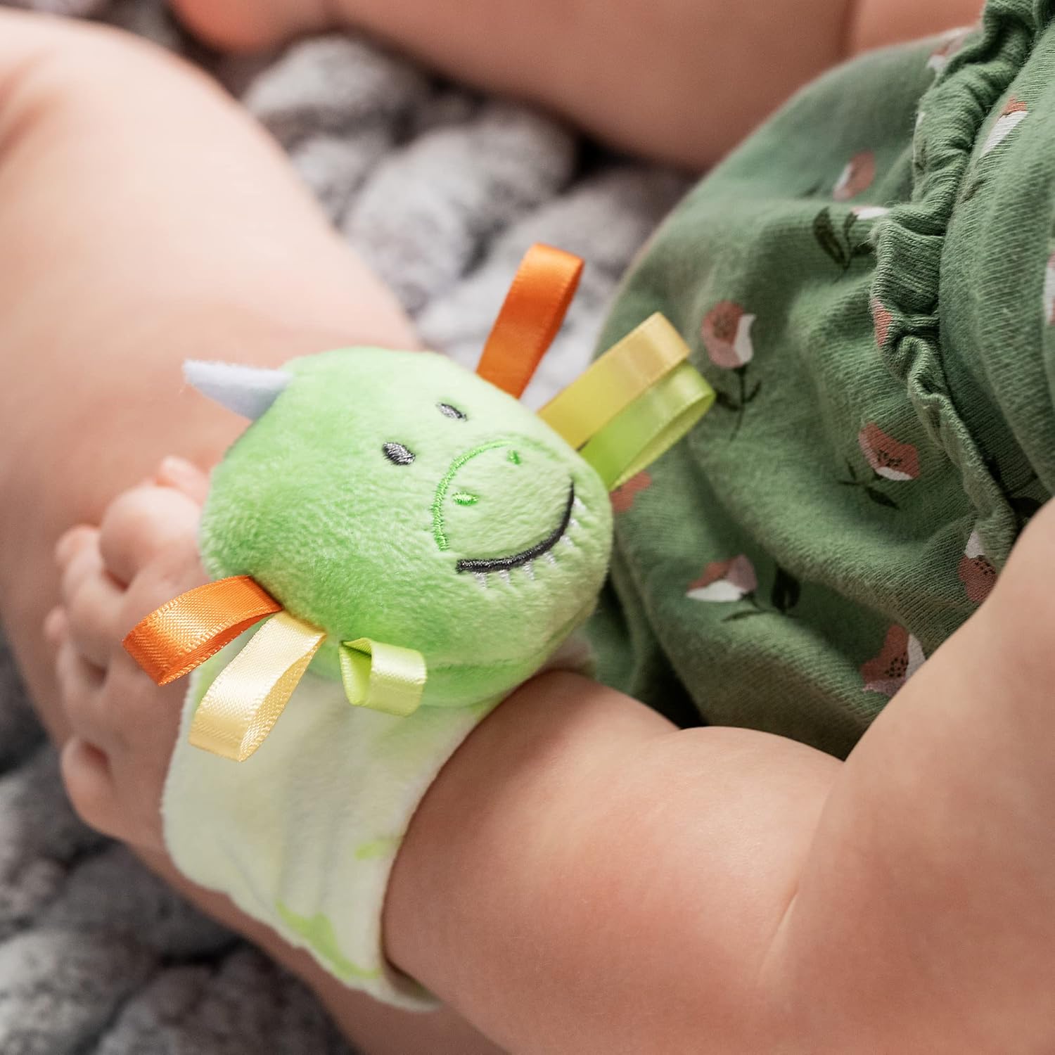 DEMDACO Unicorn Wrist Rattle and Mirror Toy