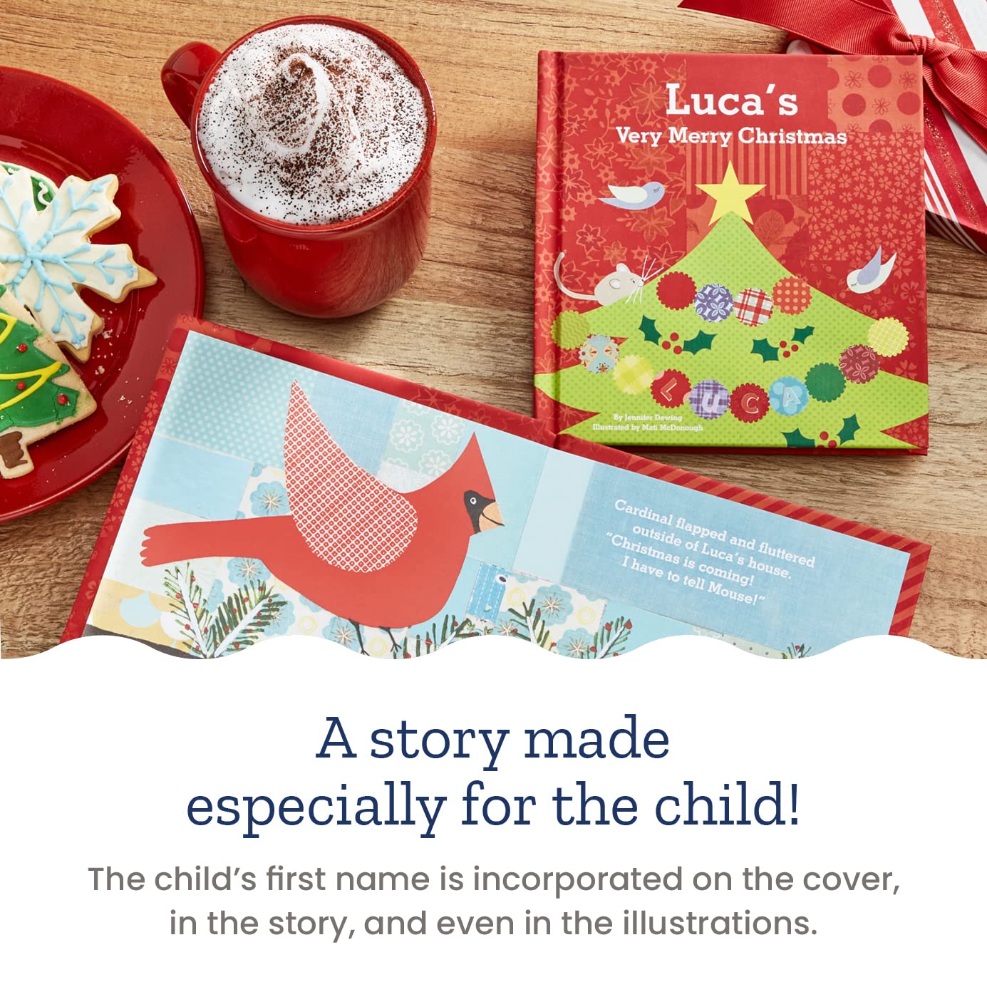 Babys 1st Christmas Personalized Story Book