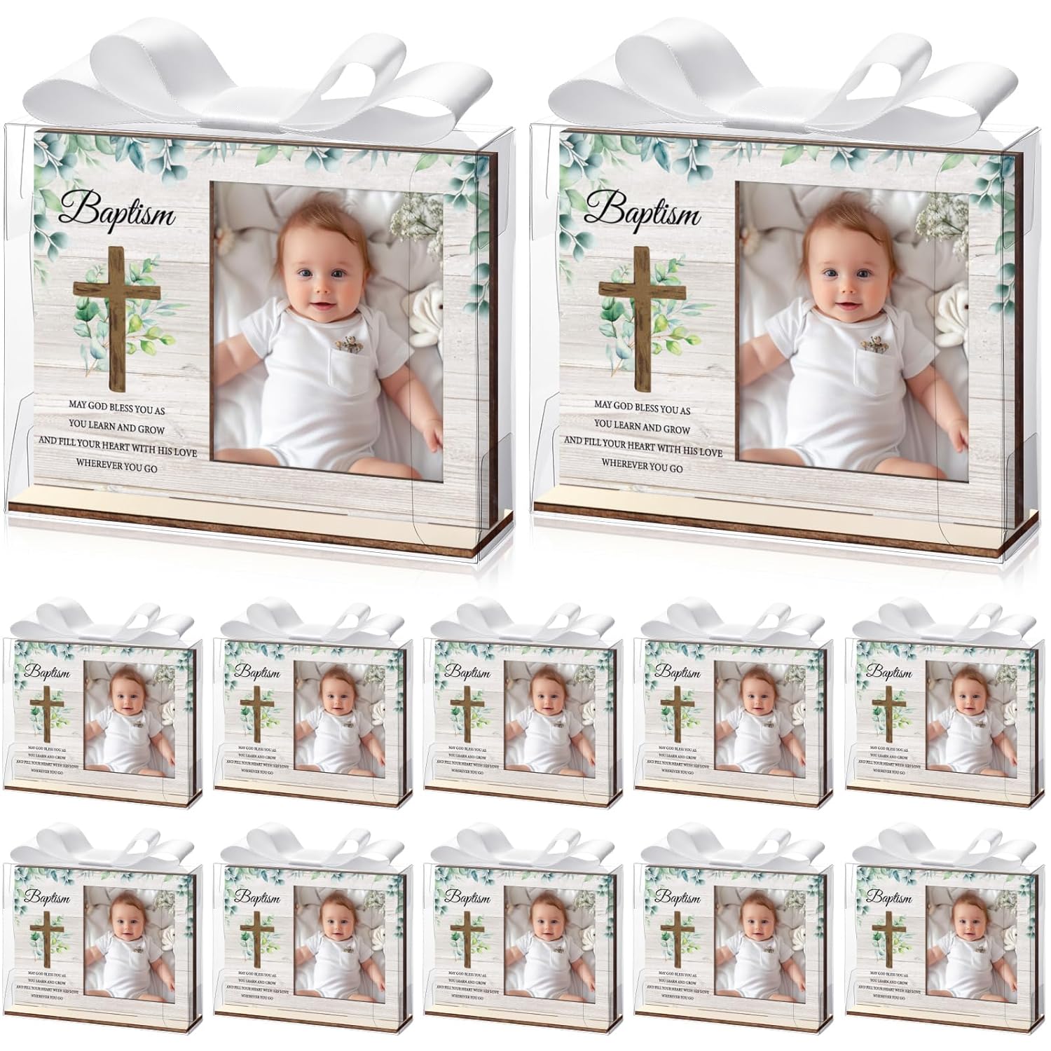 Vercraft 12-Piece Baptism Photo Frame Gift Set