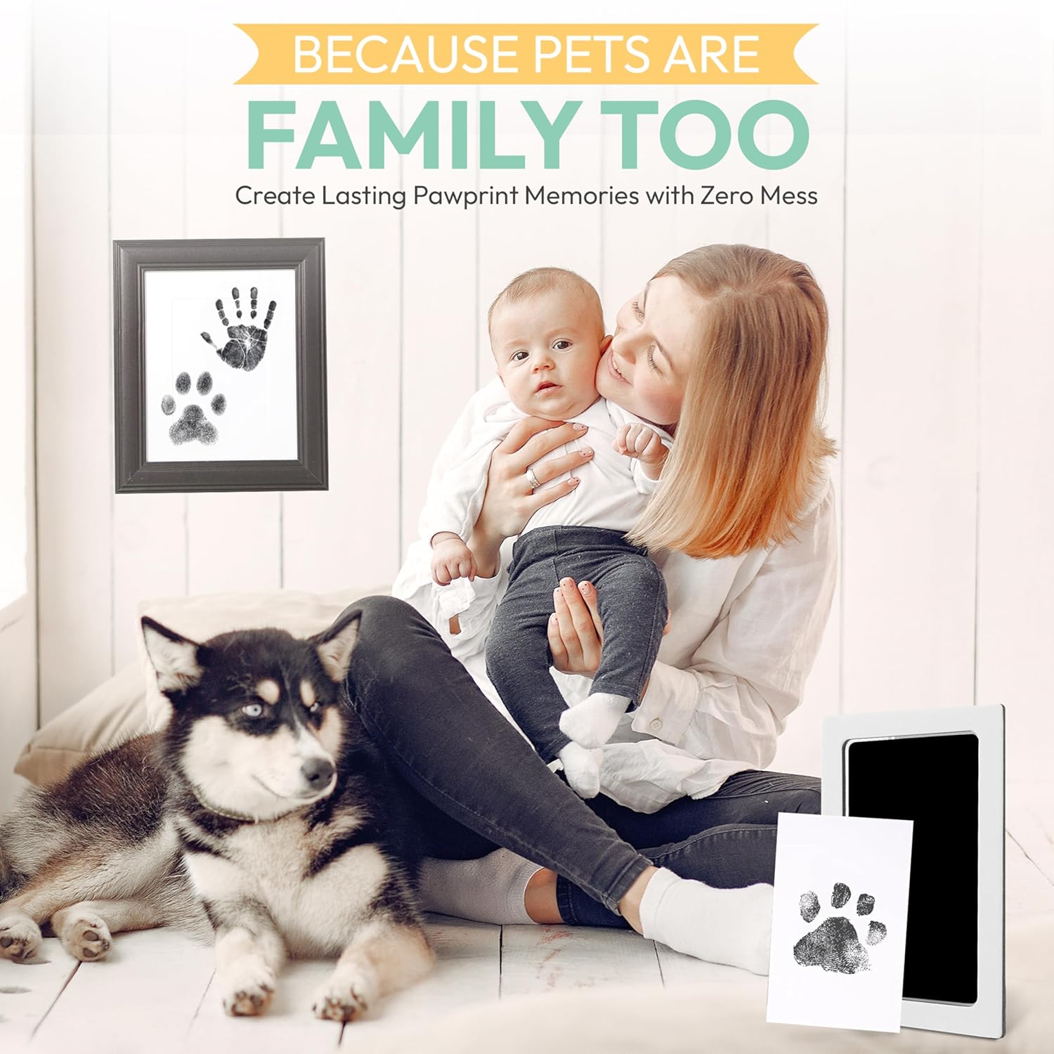 Clean Touch Ink Pad for Baby Handprint Footprint