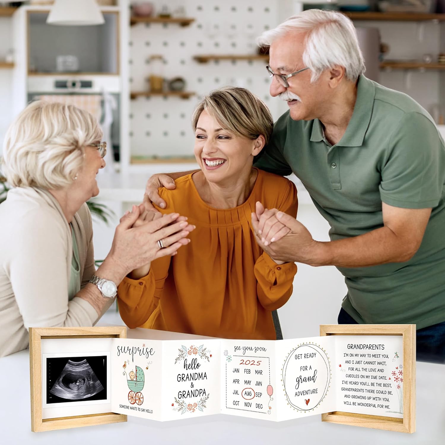 Blinking Stars Baby Sonogram Keepsake Box