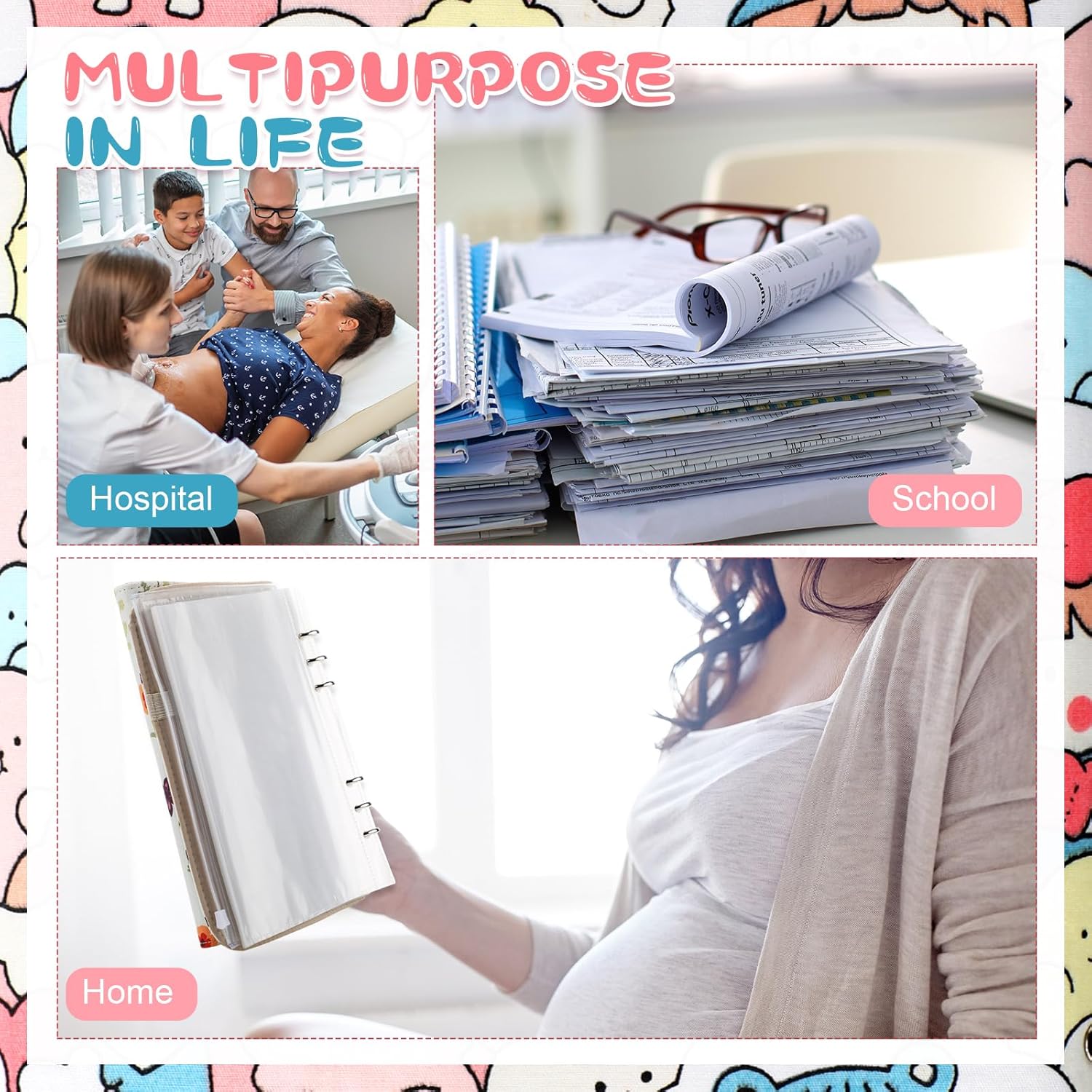 Marspark Baby Document Organizer with Zipper Bag