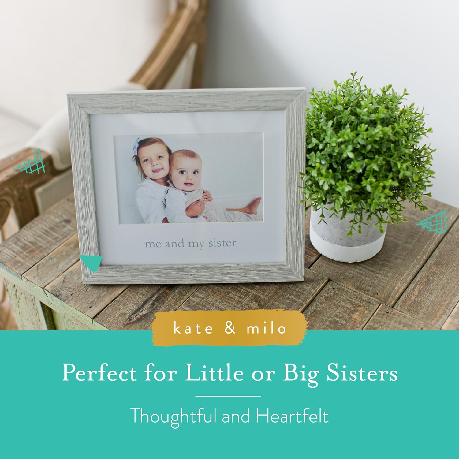 Kate Milo Rustic Sibling Frame