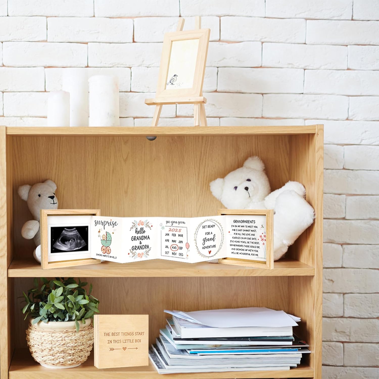 Blinking Stars Baby Sonogram Keepsake Box