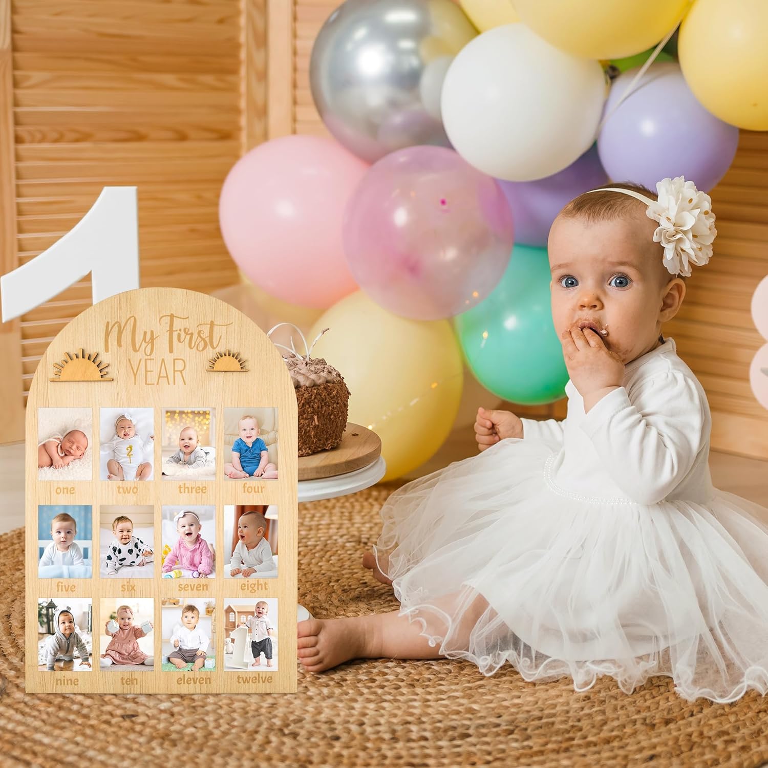R HORSE First Year Photo Display Wooden Board