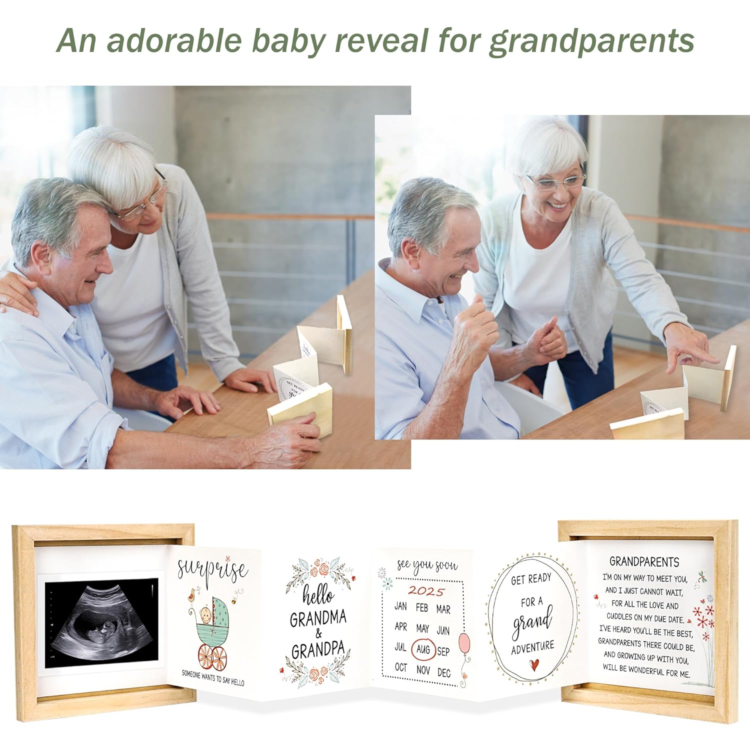 Blinking Stars Baby Sonogram Keepsake Box