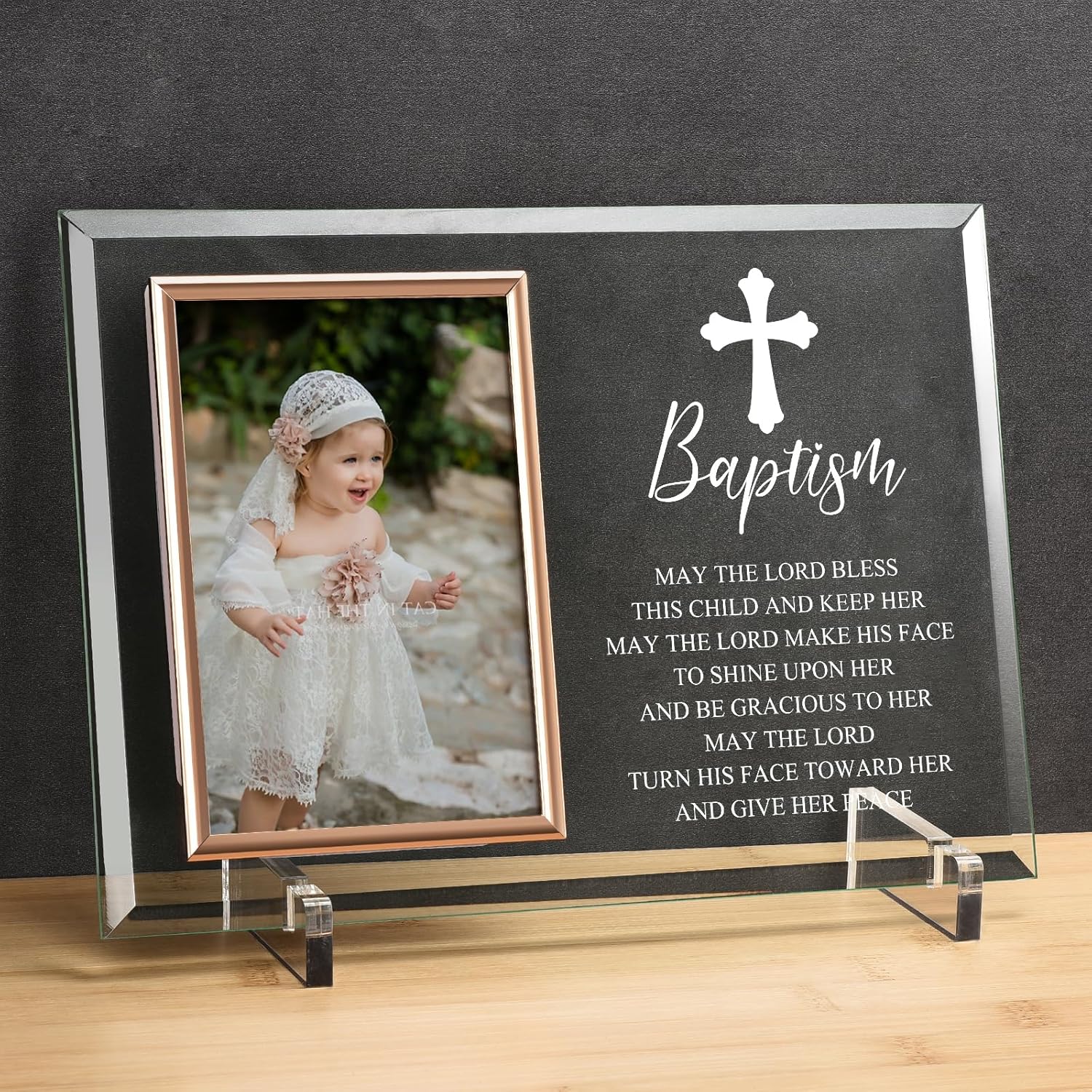 Baptism Picture Frame for Goddaughter and Baby Girls