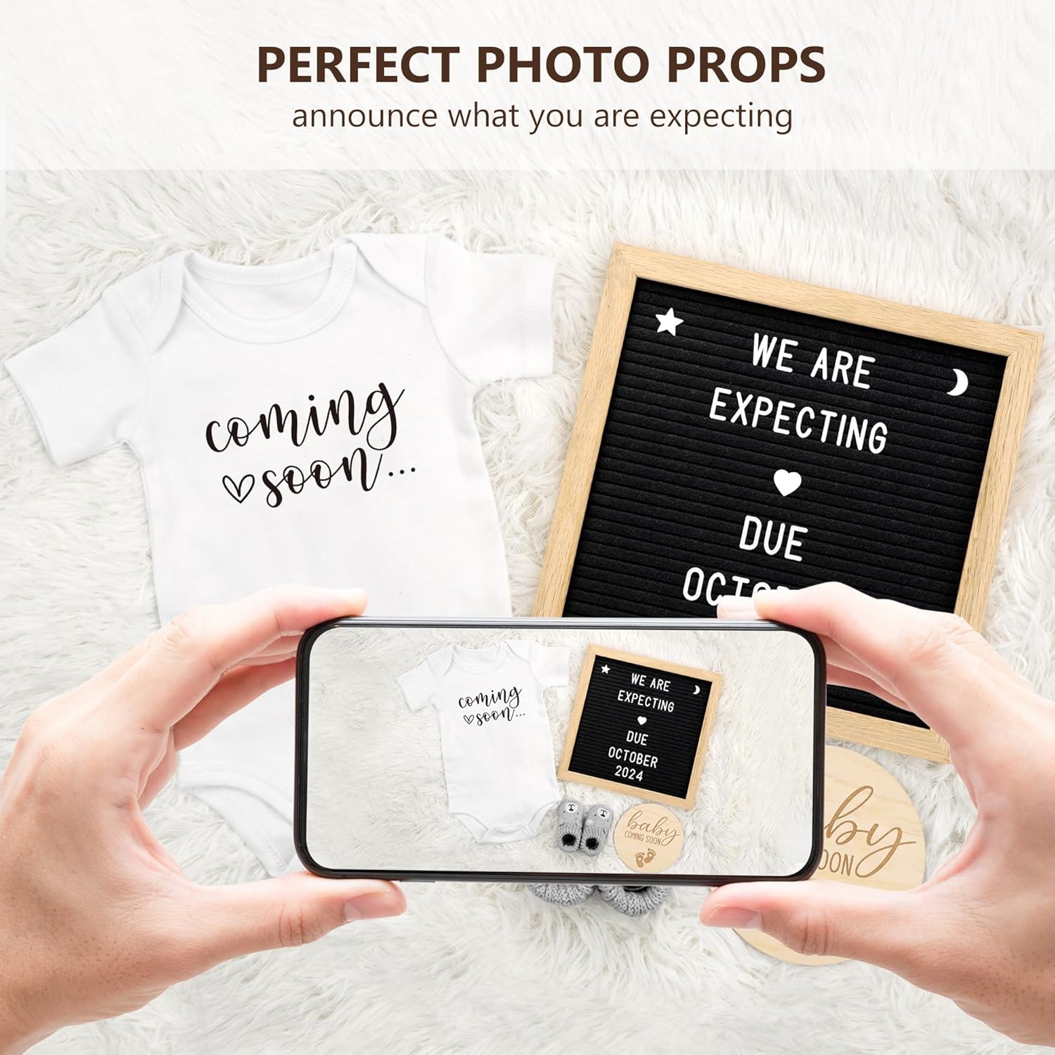 Blinking Stars Pregnancy Announcement Set 1