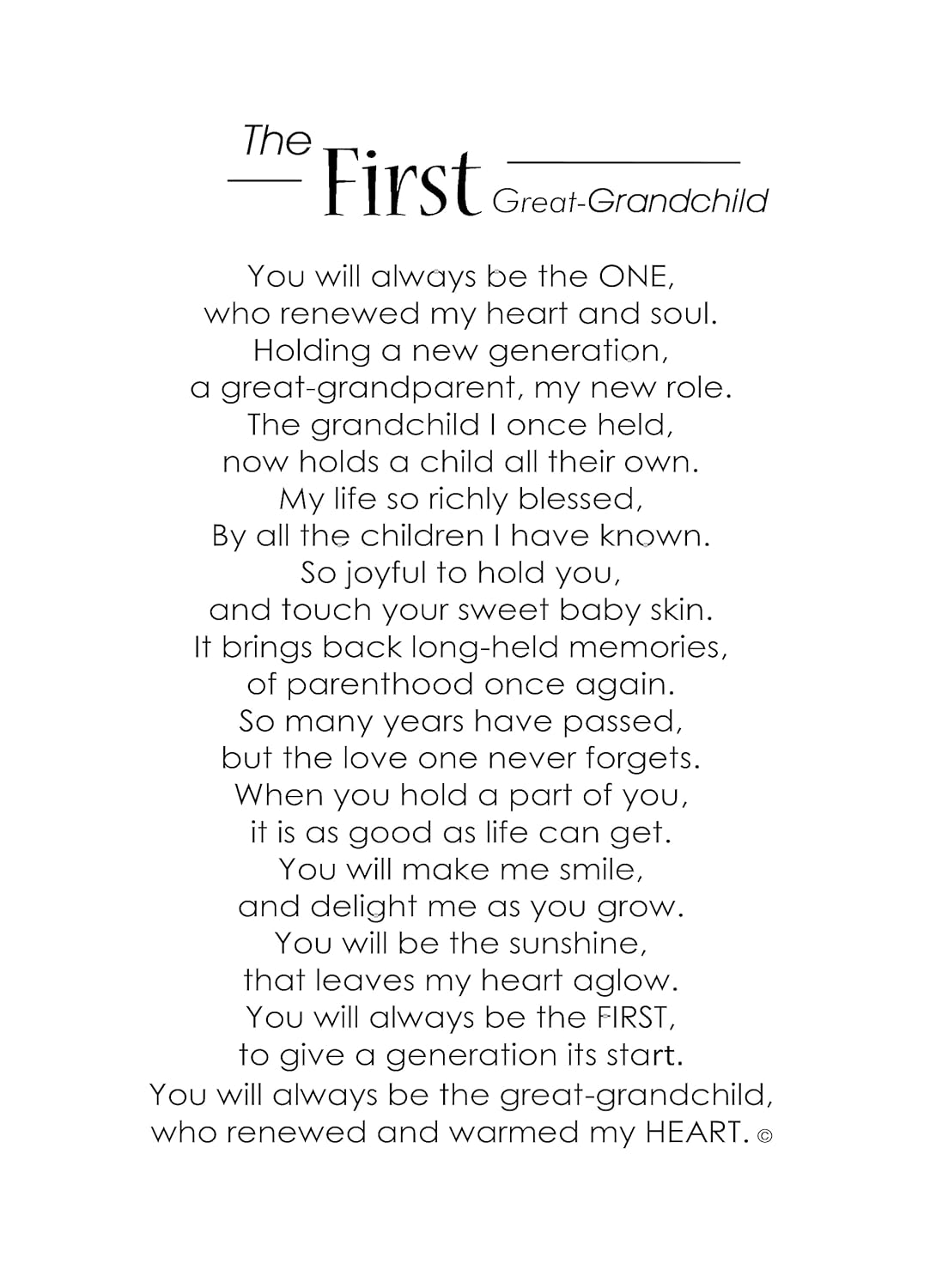 The Grandparent Gift Co First Great-Grandchild Photo Frame 1