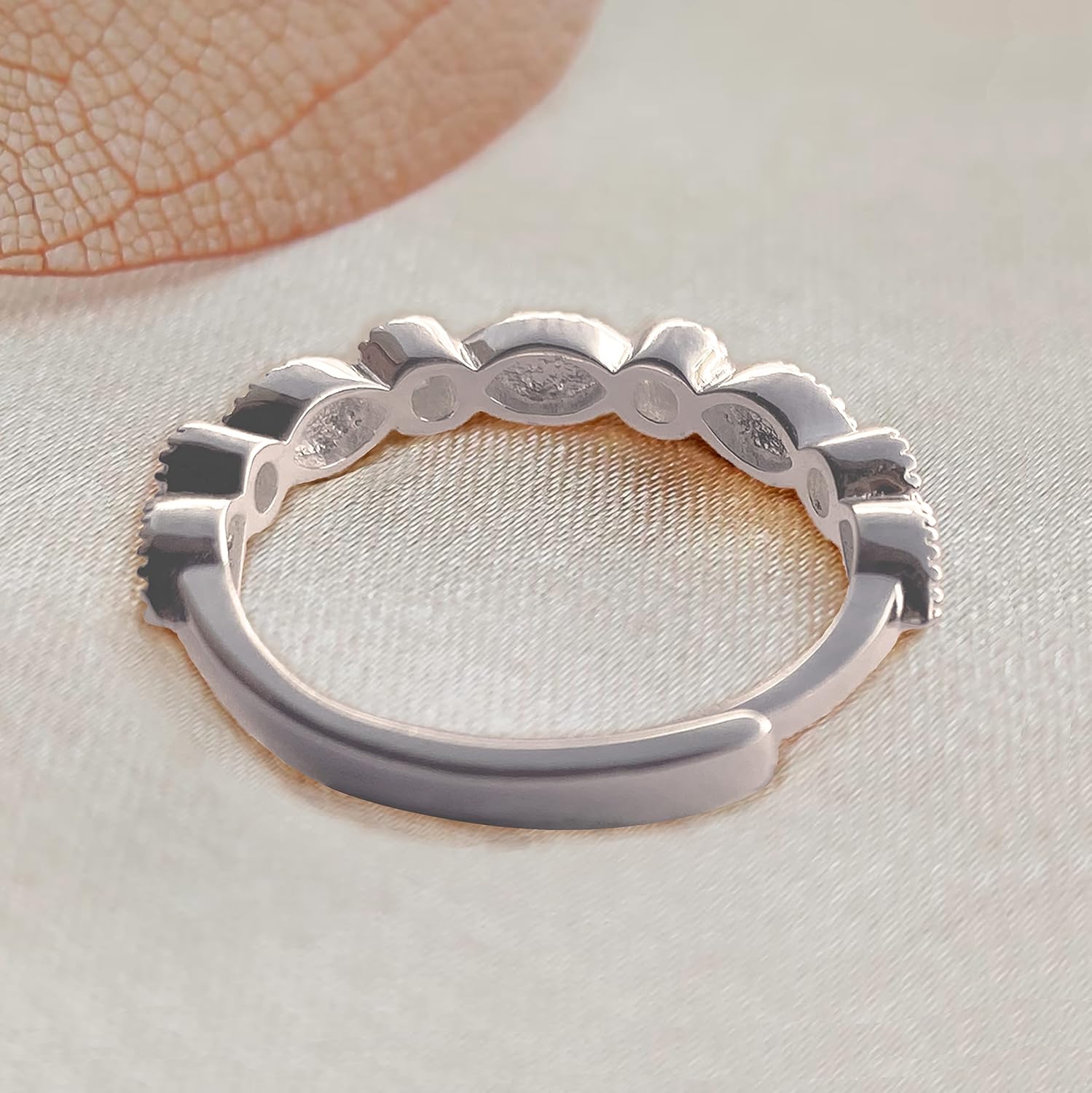 DIY Breastmilk Ring 925 Sterling Silver Band Adjustable Size 6-10