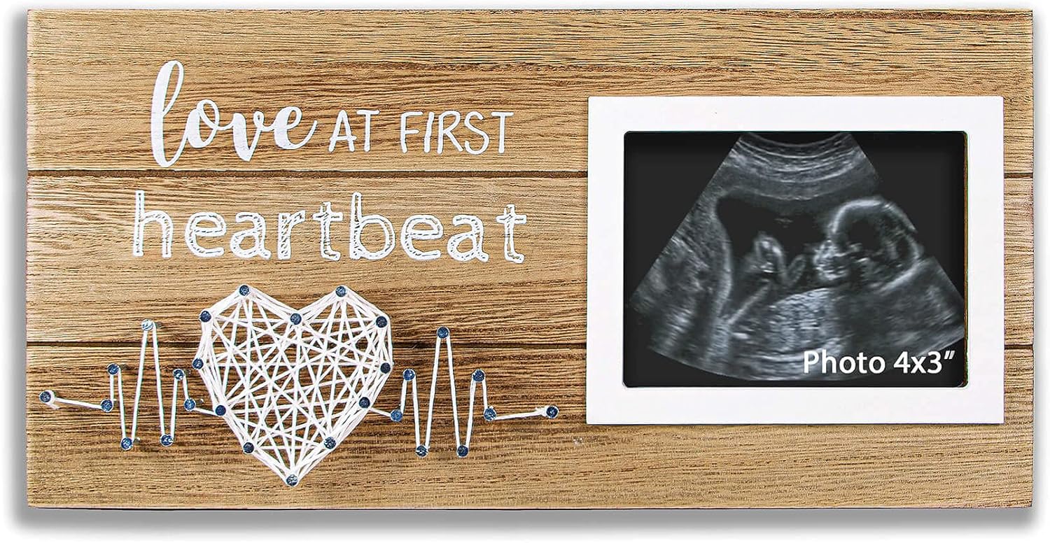 VILIGHT Pregnancy Announcement Sonogram Frame - 4 x 3 Ultrasound Photo Display