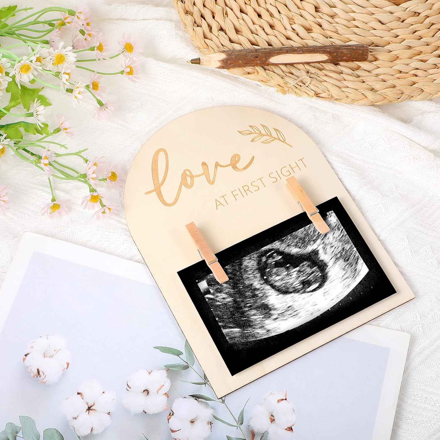 Lusofie Double-Sided Ultrasound Picture Frame