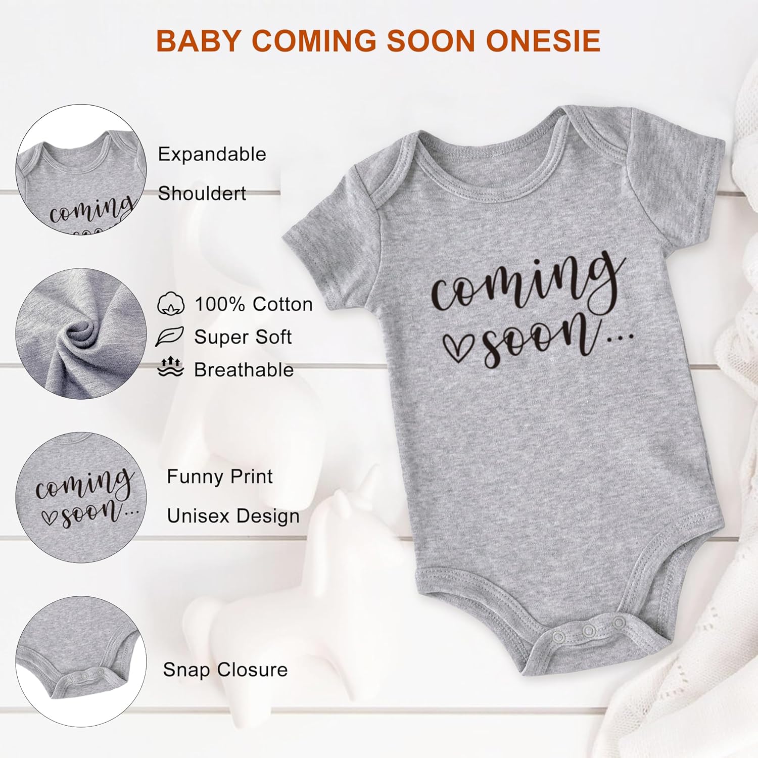 Blinking Stars Baby Coming Soon Announcement Set