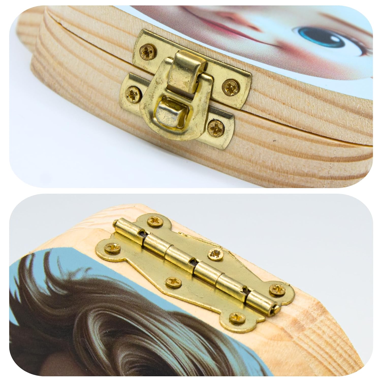 Personalized Wooden Tooth Fairy Keepsake Box for Boys