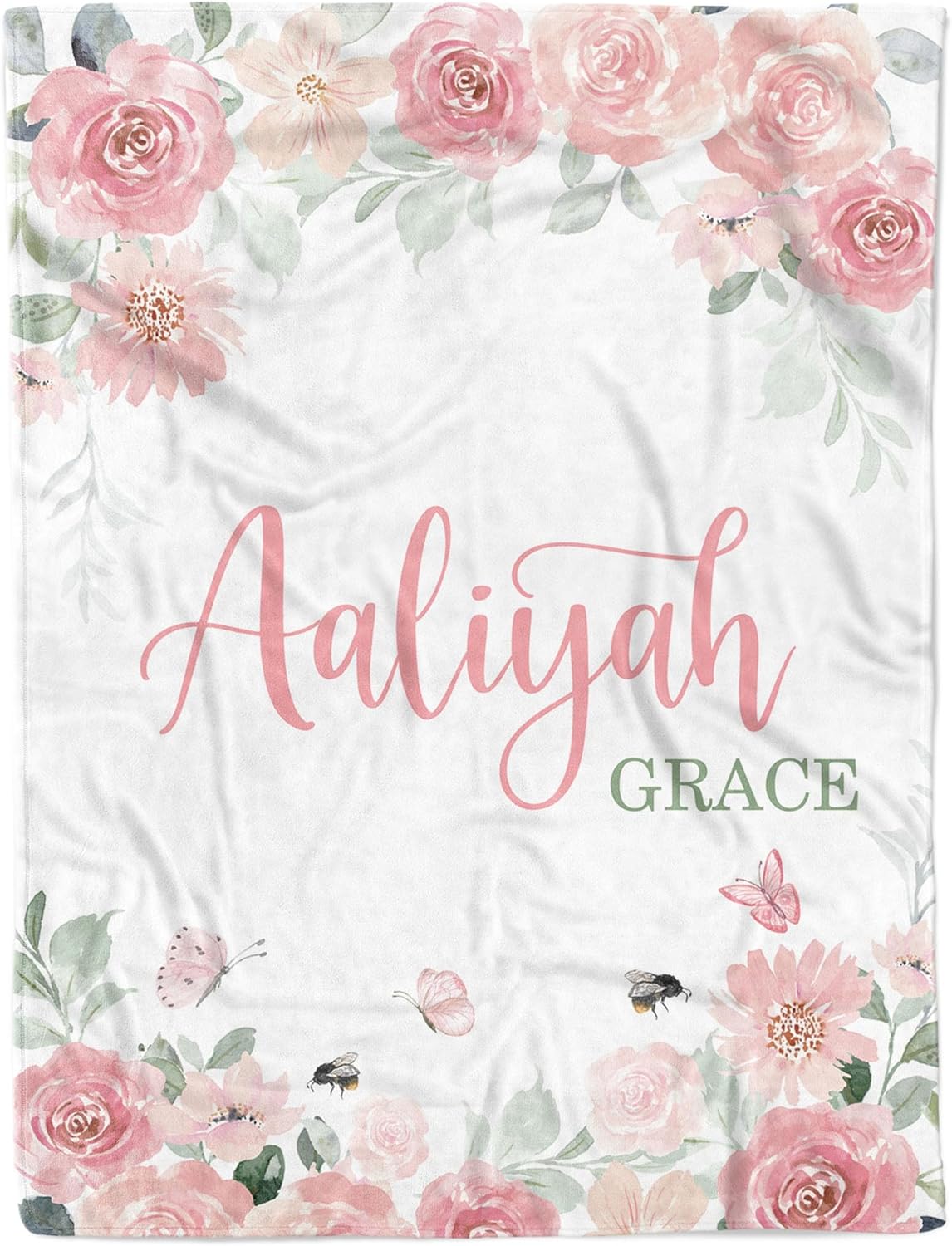 Arteaga Personalized Baby Blanket for Girls 1
