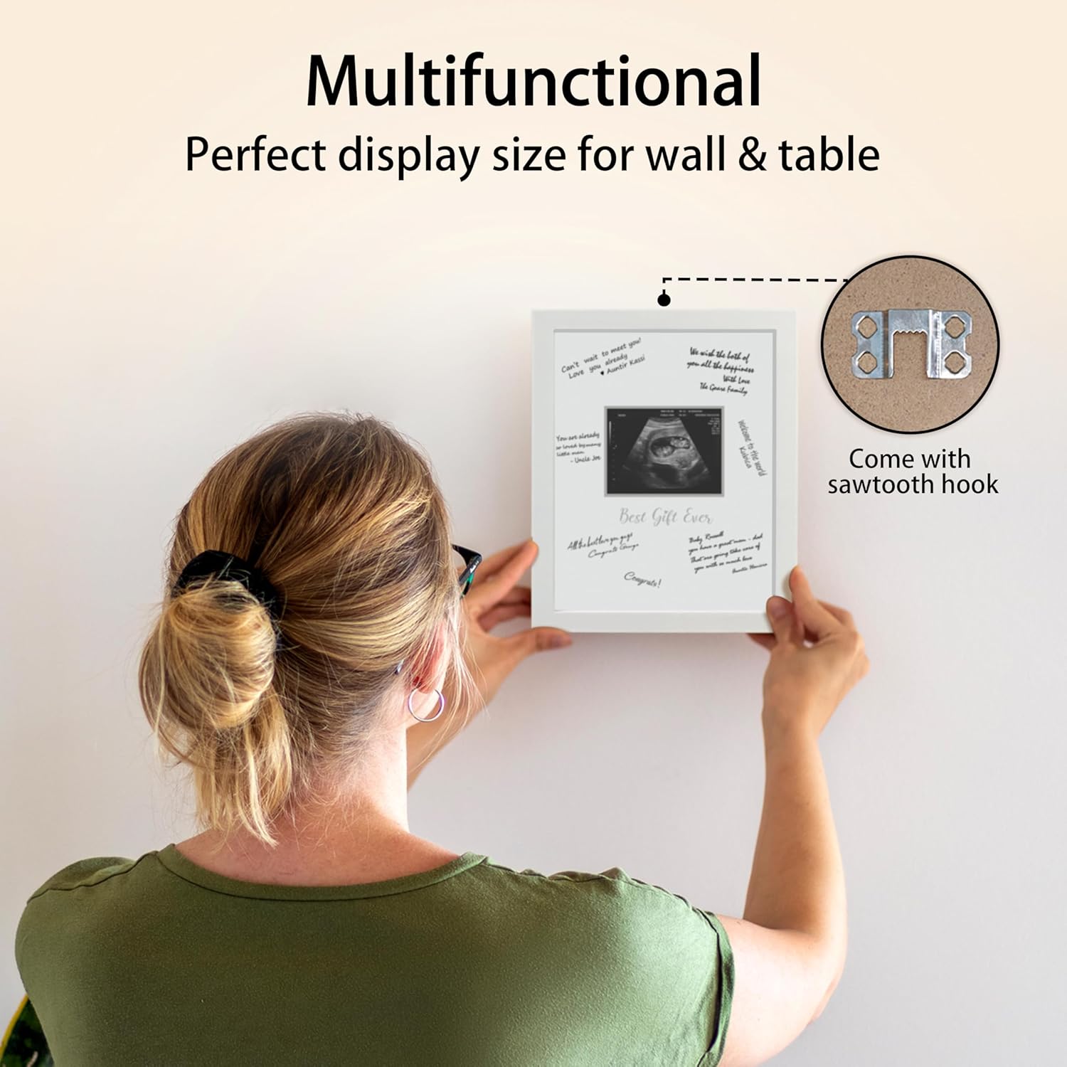 Sonogram Signature Frame Guest Book for Expecting Moms