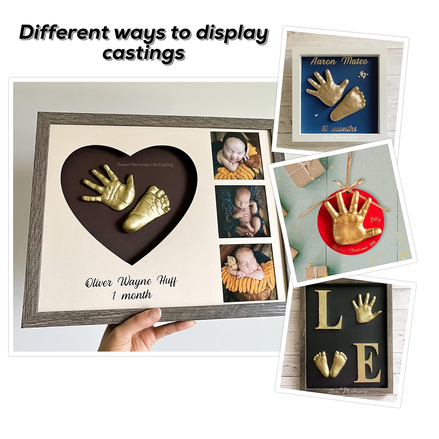 Sweet Memories Baby Hands Feet Casting Kit - 2-8 Casts DIY Keepsake