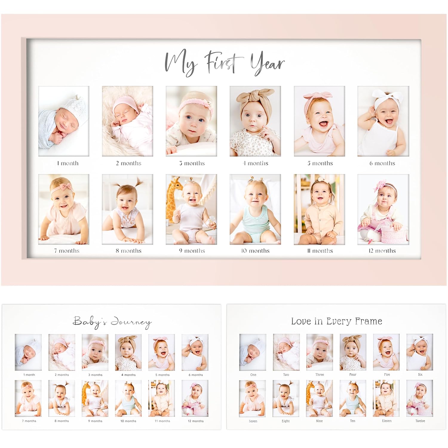 KeaBabies Nova 12-Month Photo Frame for Baby 1