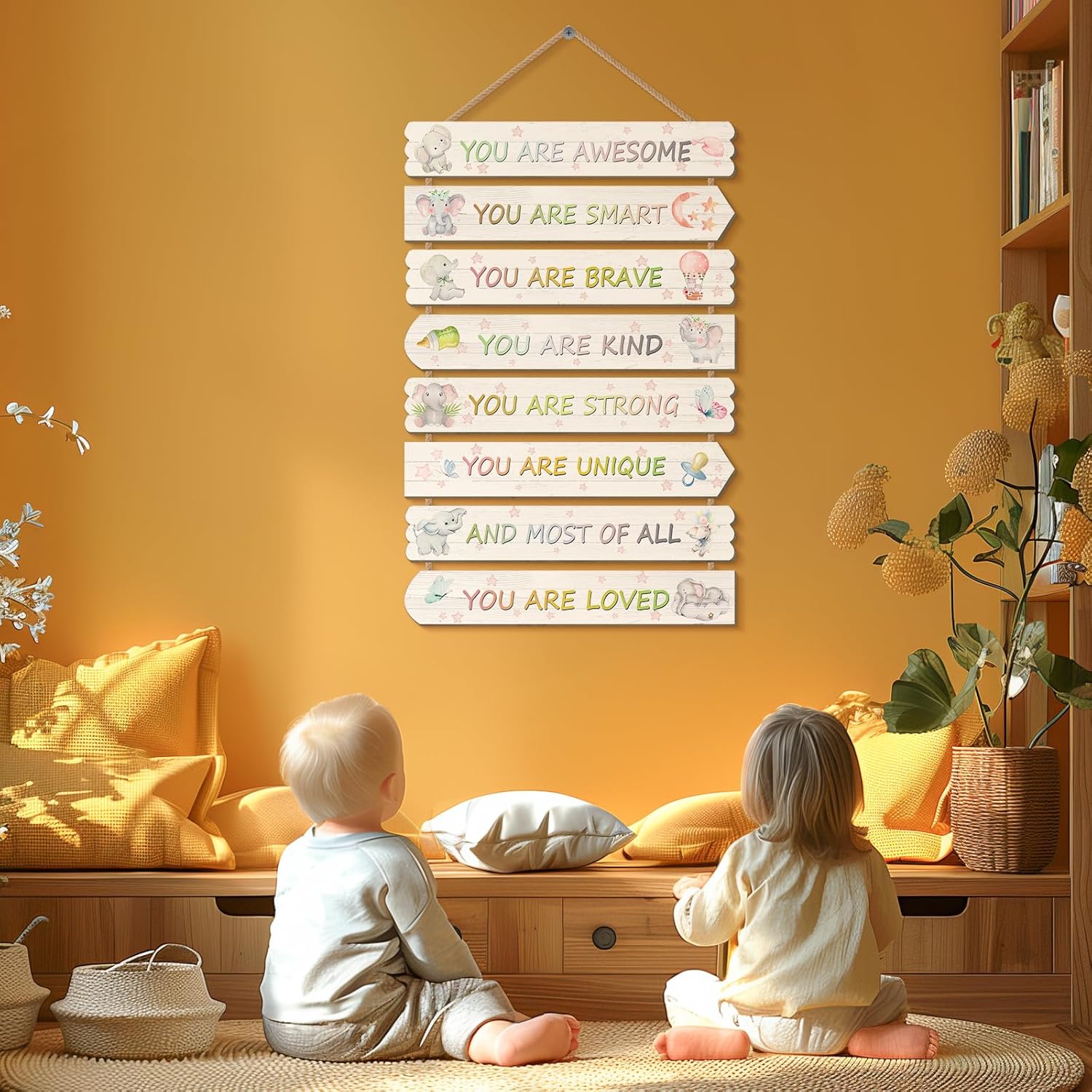 WAKOSAN Elephant Wall Decor for Kids Room 1