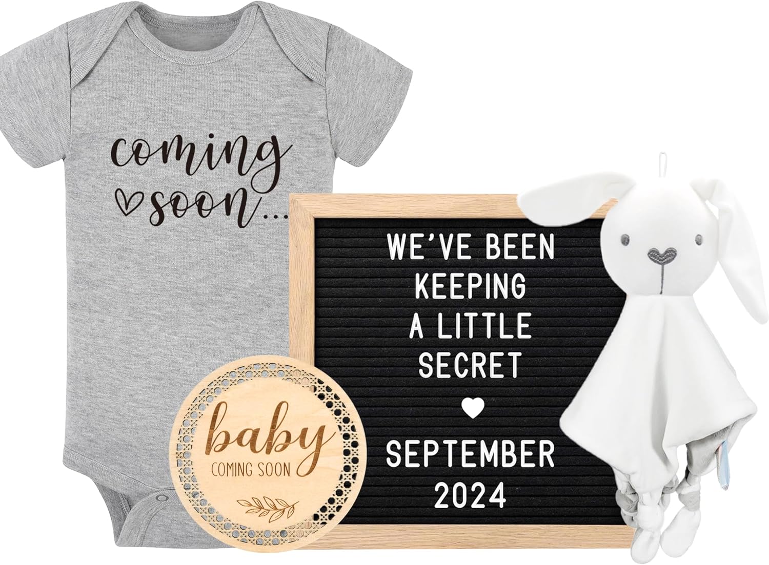 Blinking Stars Baby Coming Soon Announcement Set