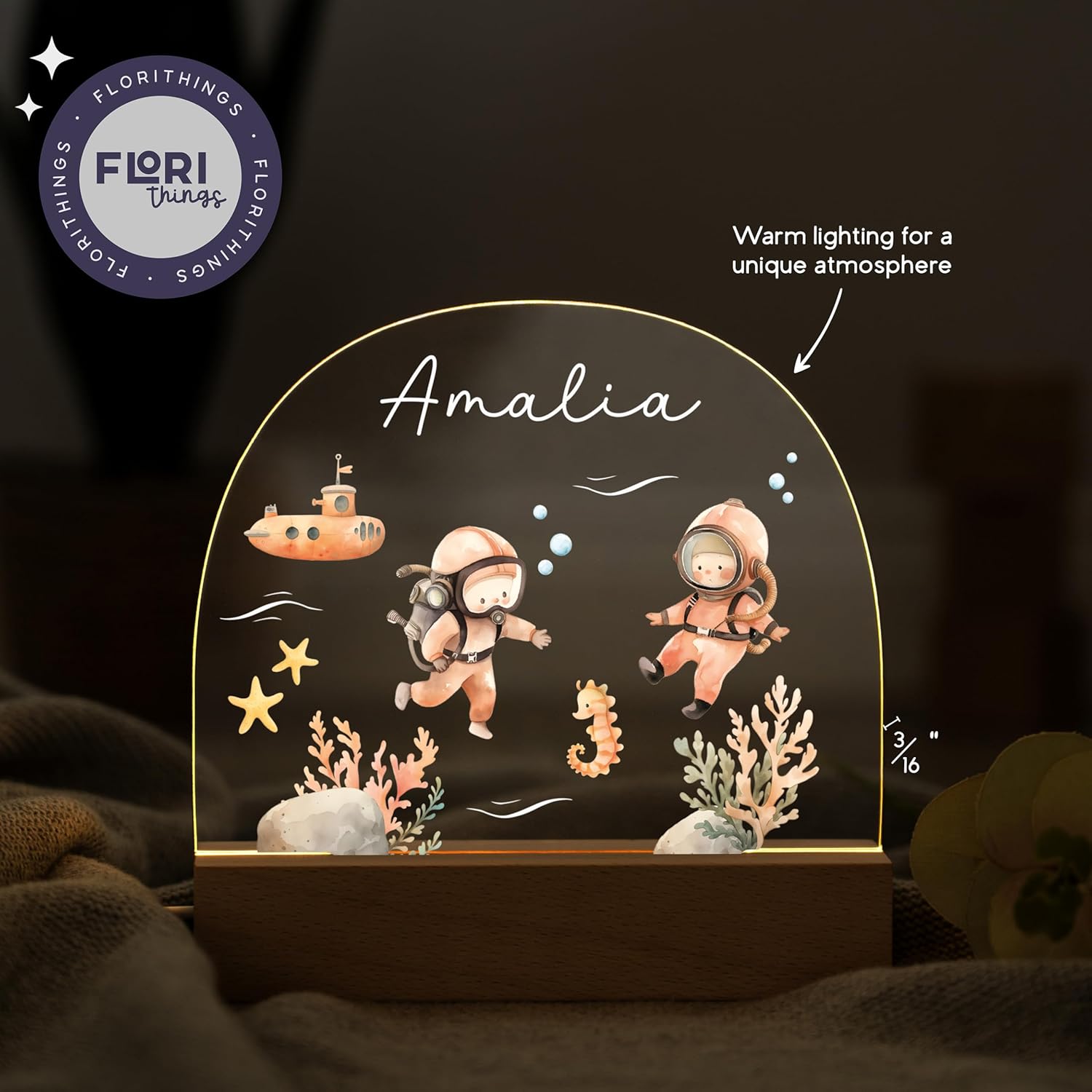 Personalized Baby Night Light with Name 1