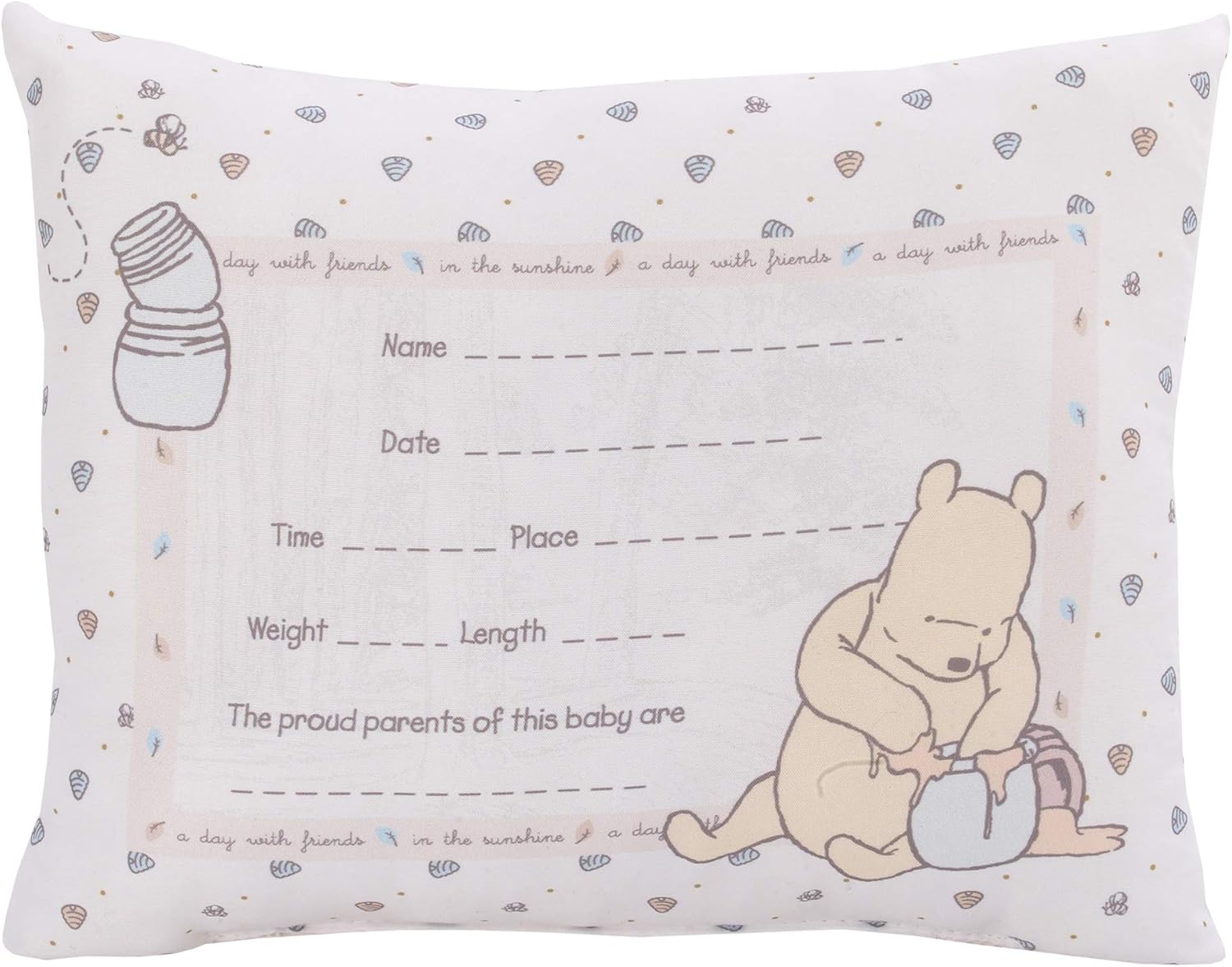 Disney Winnie The Pooh Baby Keepsake Pillow