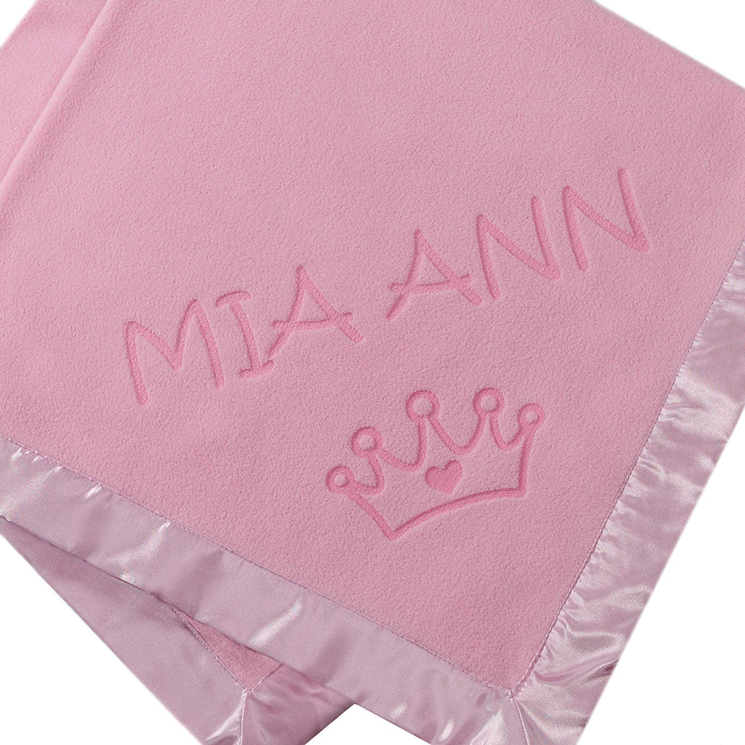 Custom Catch Personalized Princess Baby Blanket - Girl Name Gift