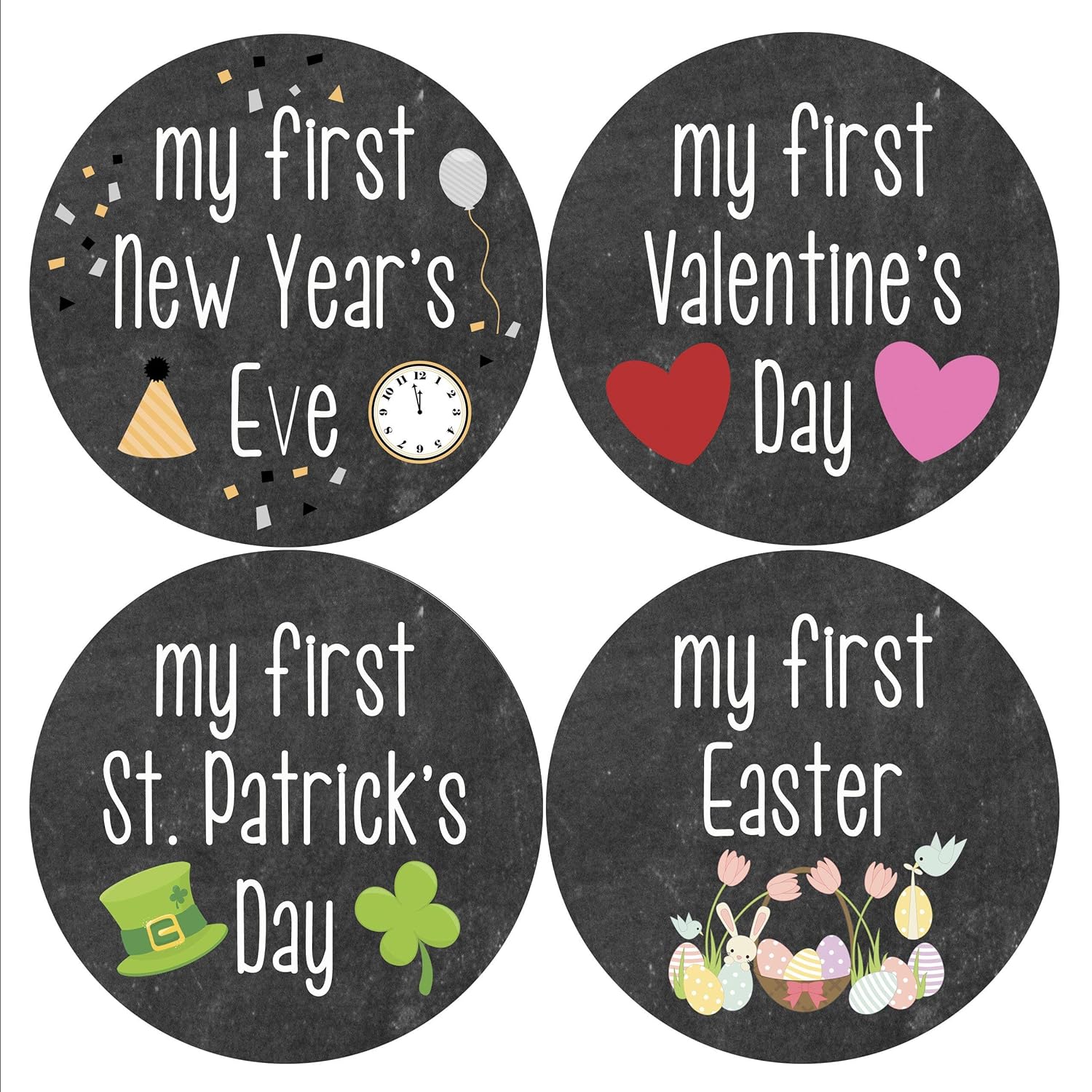 Months In Motion My First Holiday Baby Stickers