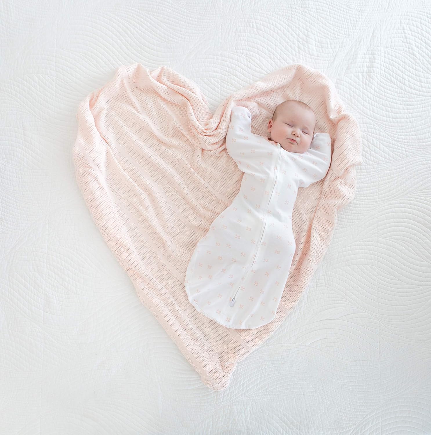 Amazing Baby Soft Pink Cellular Blanket