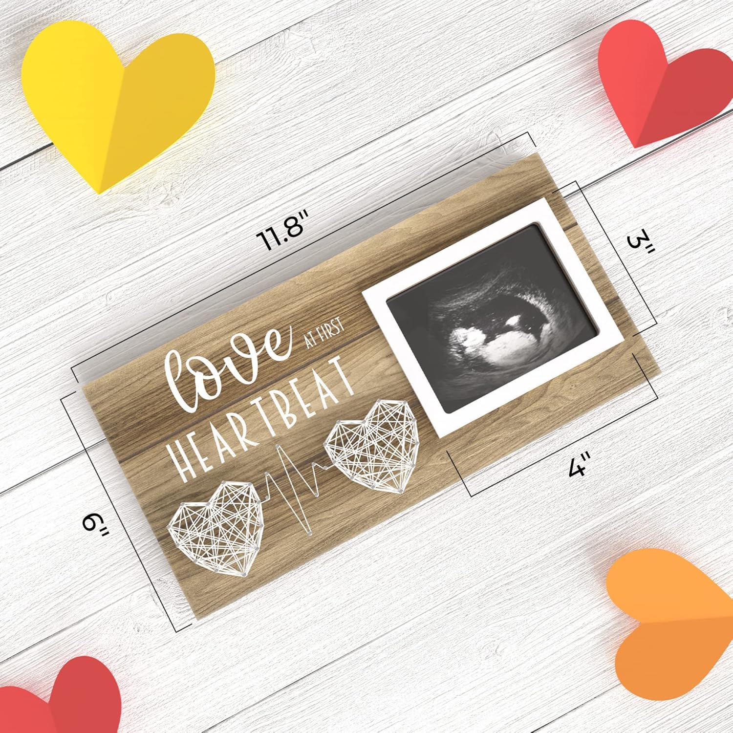 EURSET Baby Ultrasound Picture Frame - Keepsake Gift for Pregnancy Announcements