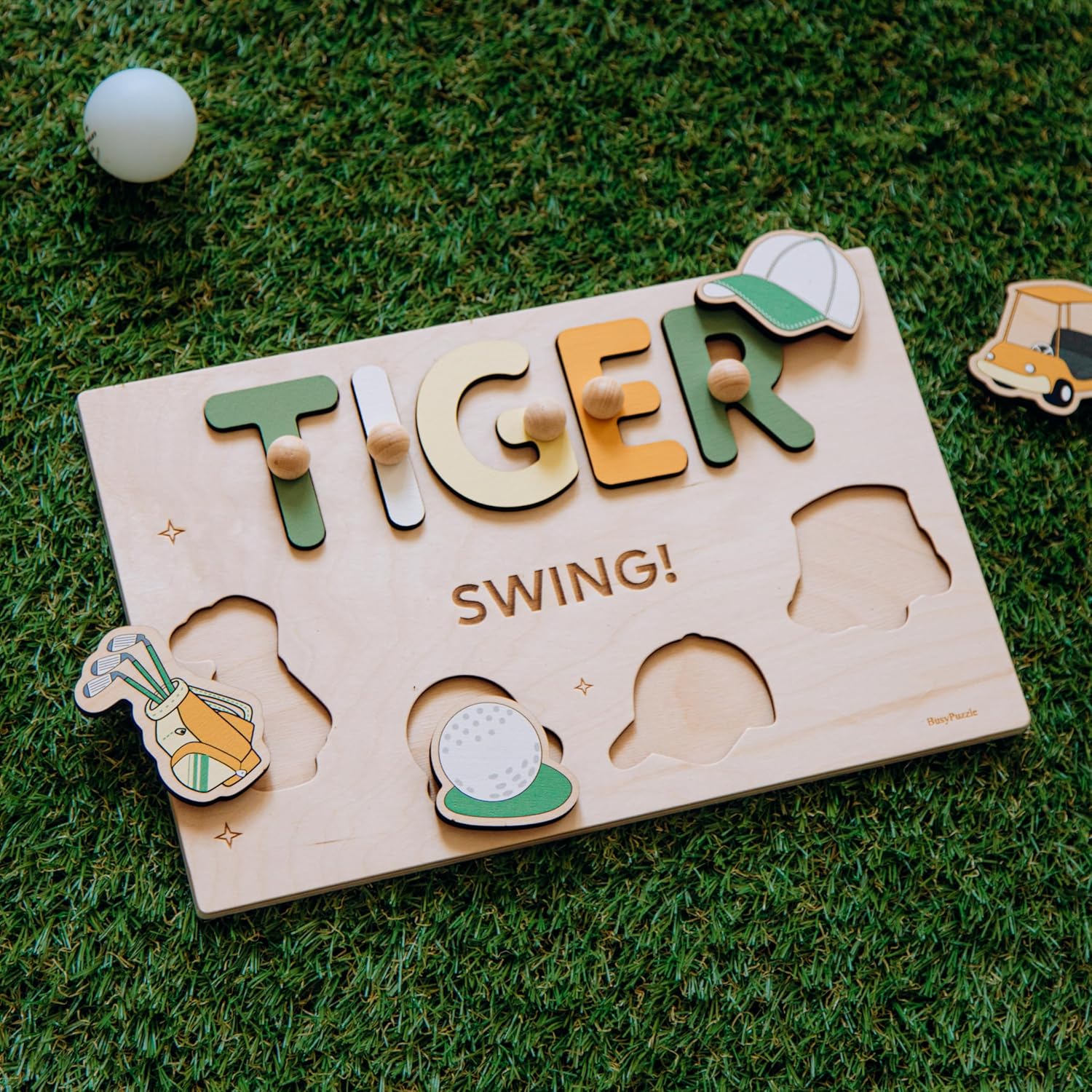Personalized Golf Name Puzzle for Toddlers