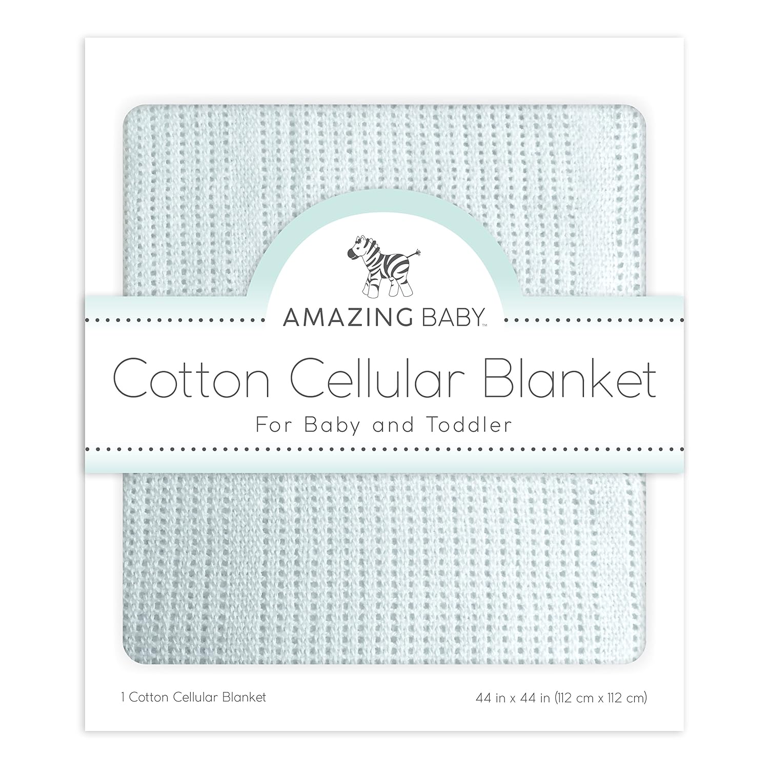 Amazing Baby Soft Blue Cellular Blanket